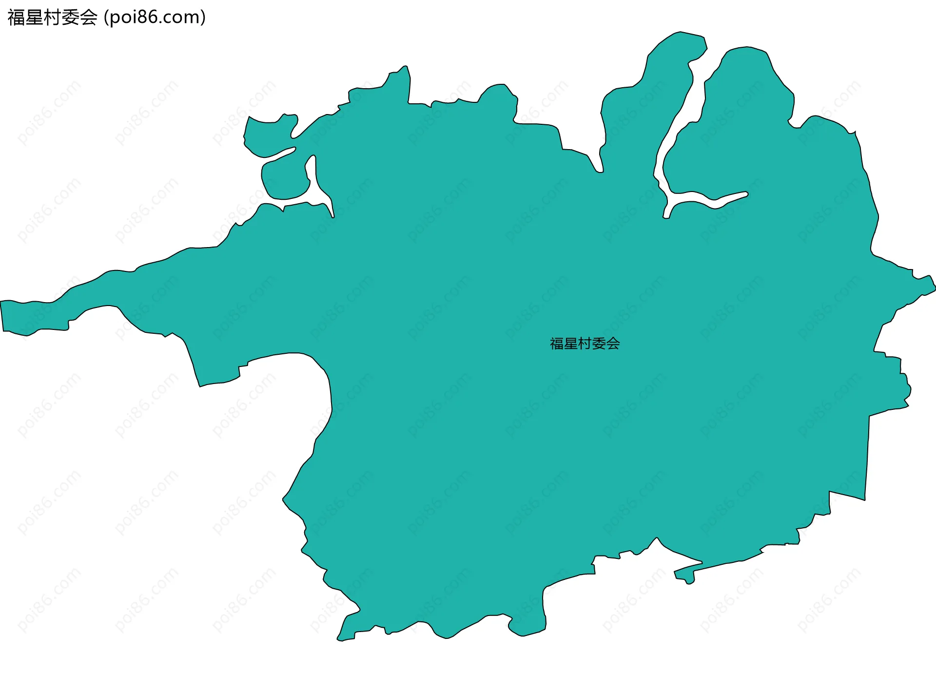 福星村委会边界地图