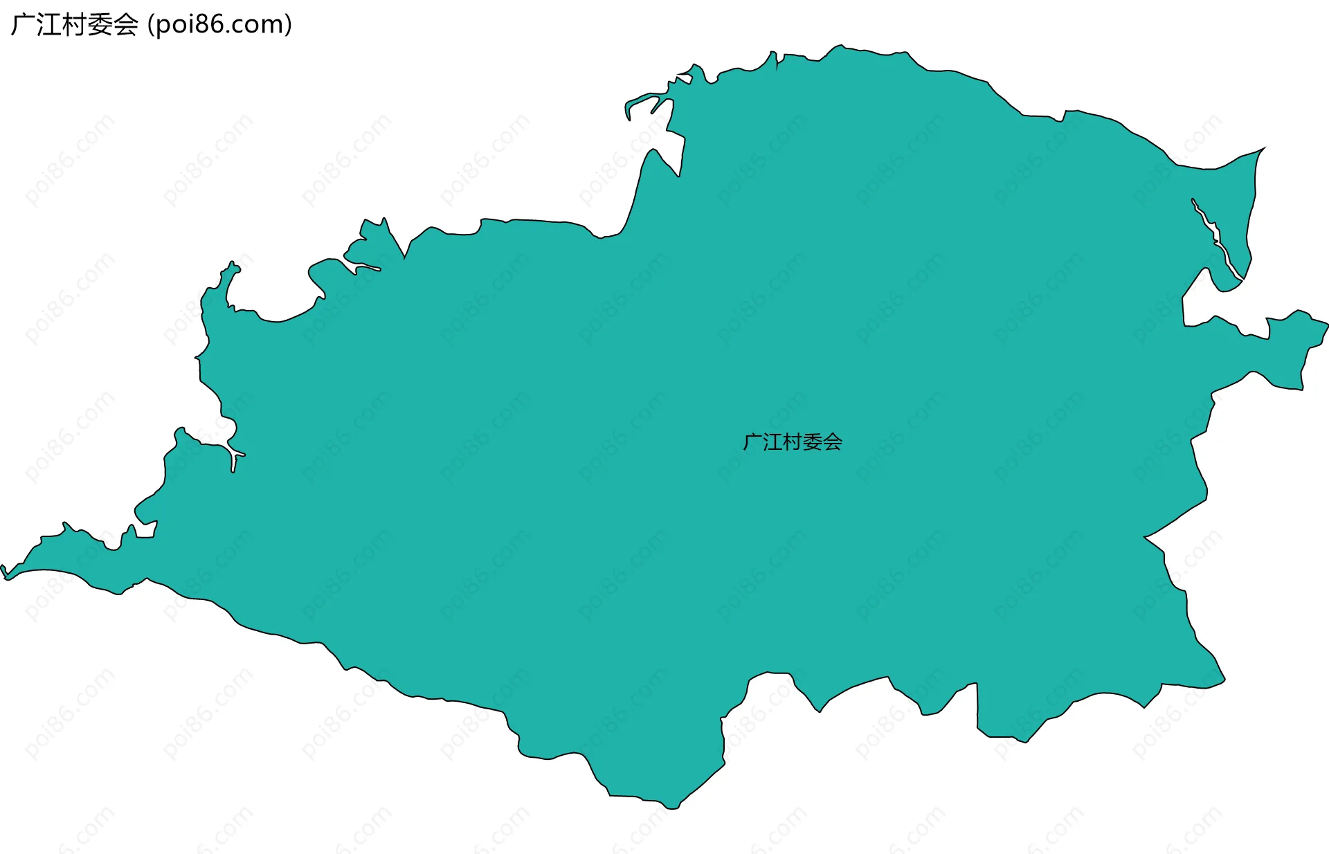 广江村委会边界地图