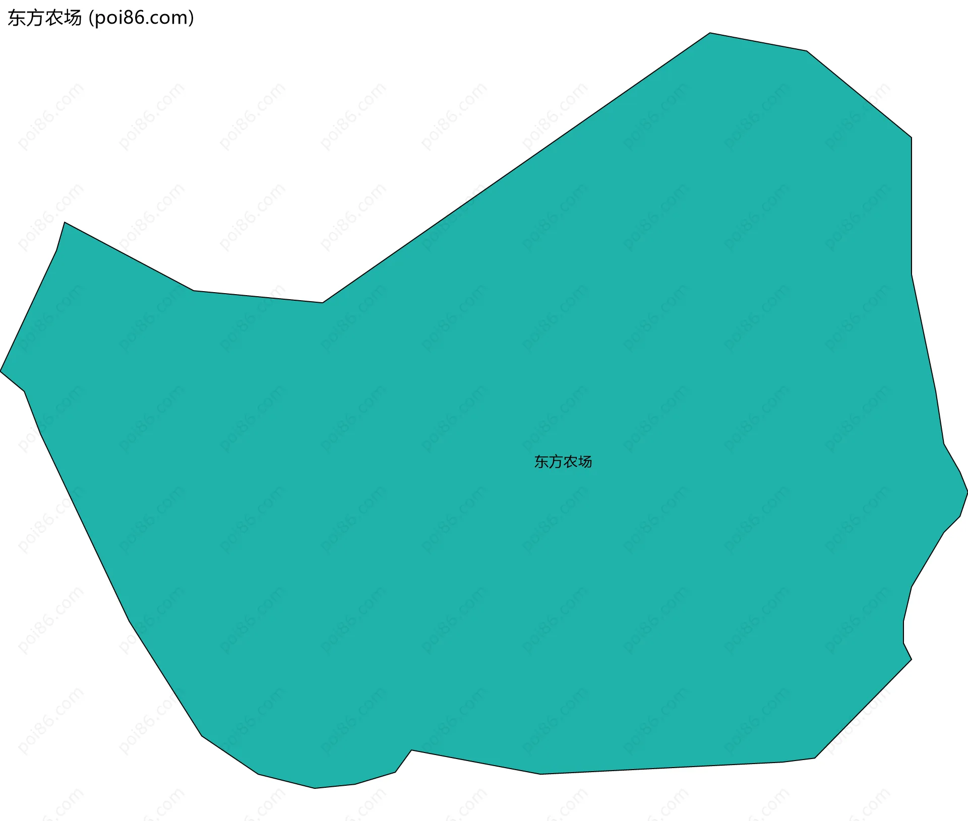 东方农场边界地图