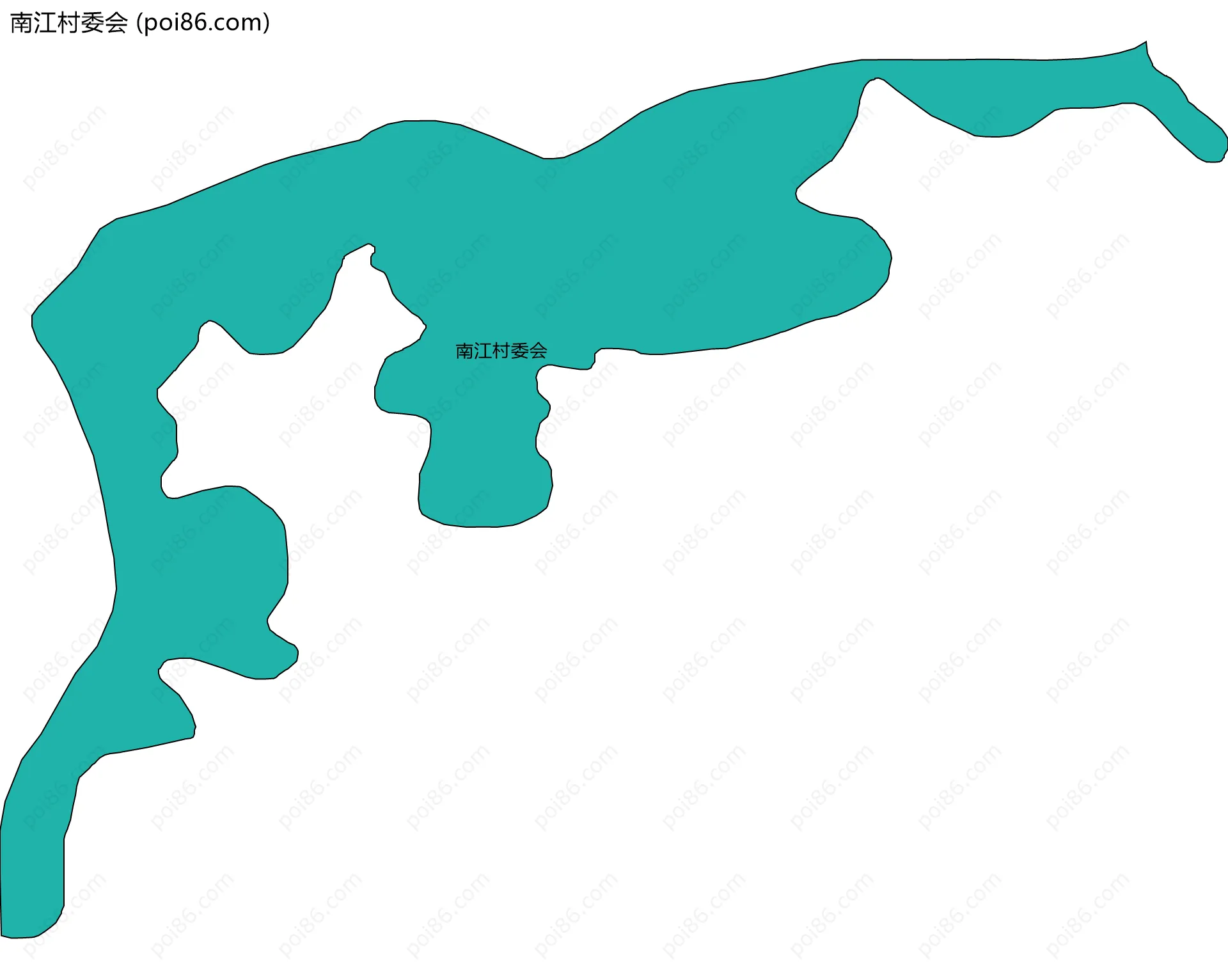 南江村委会边界地图
