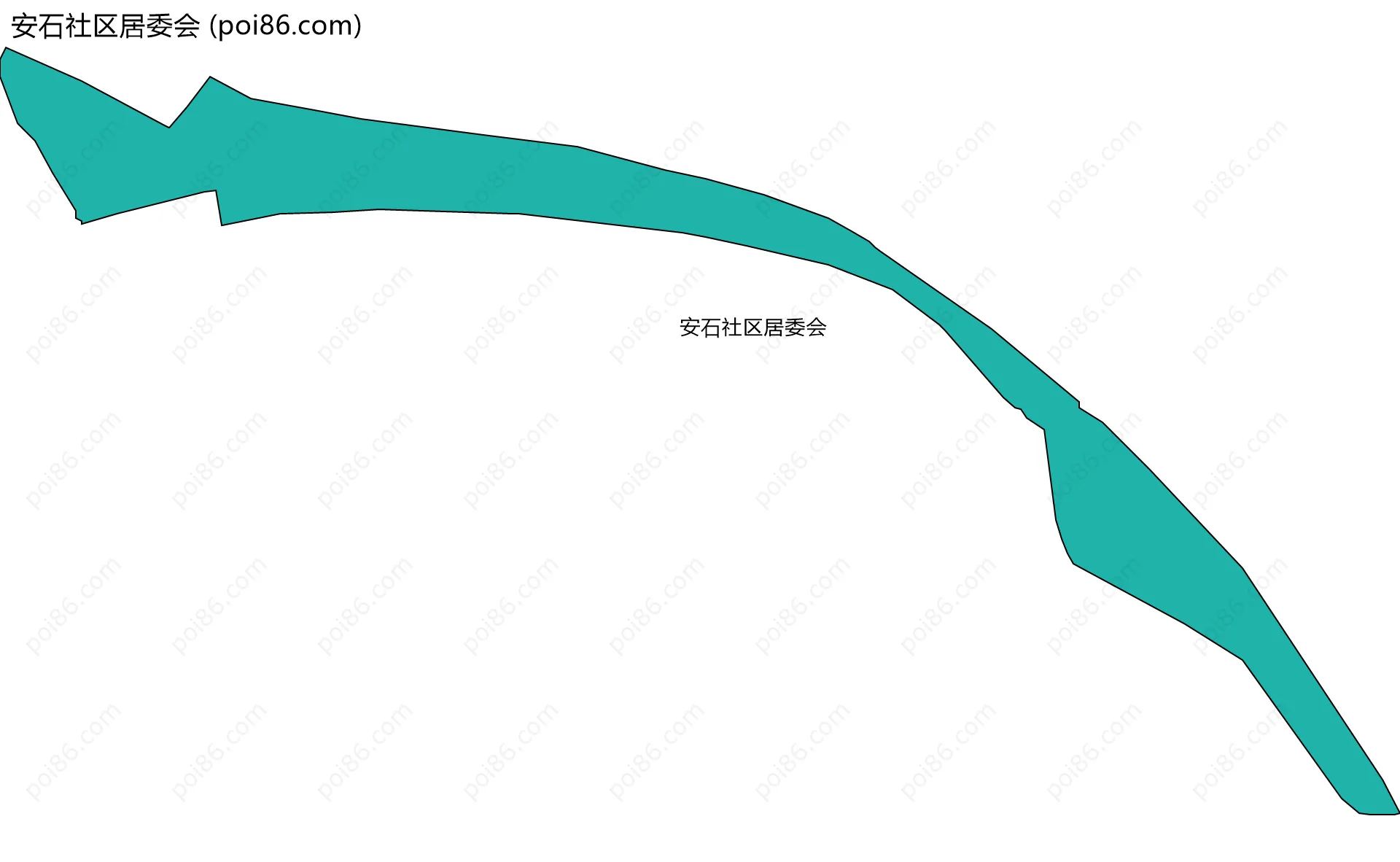 安石社区居委会边界地图