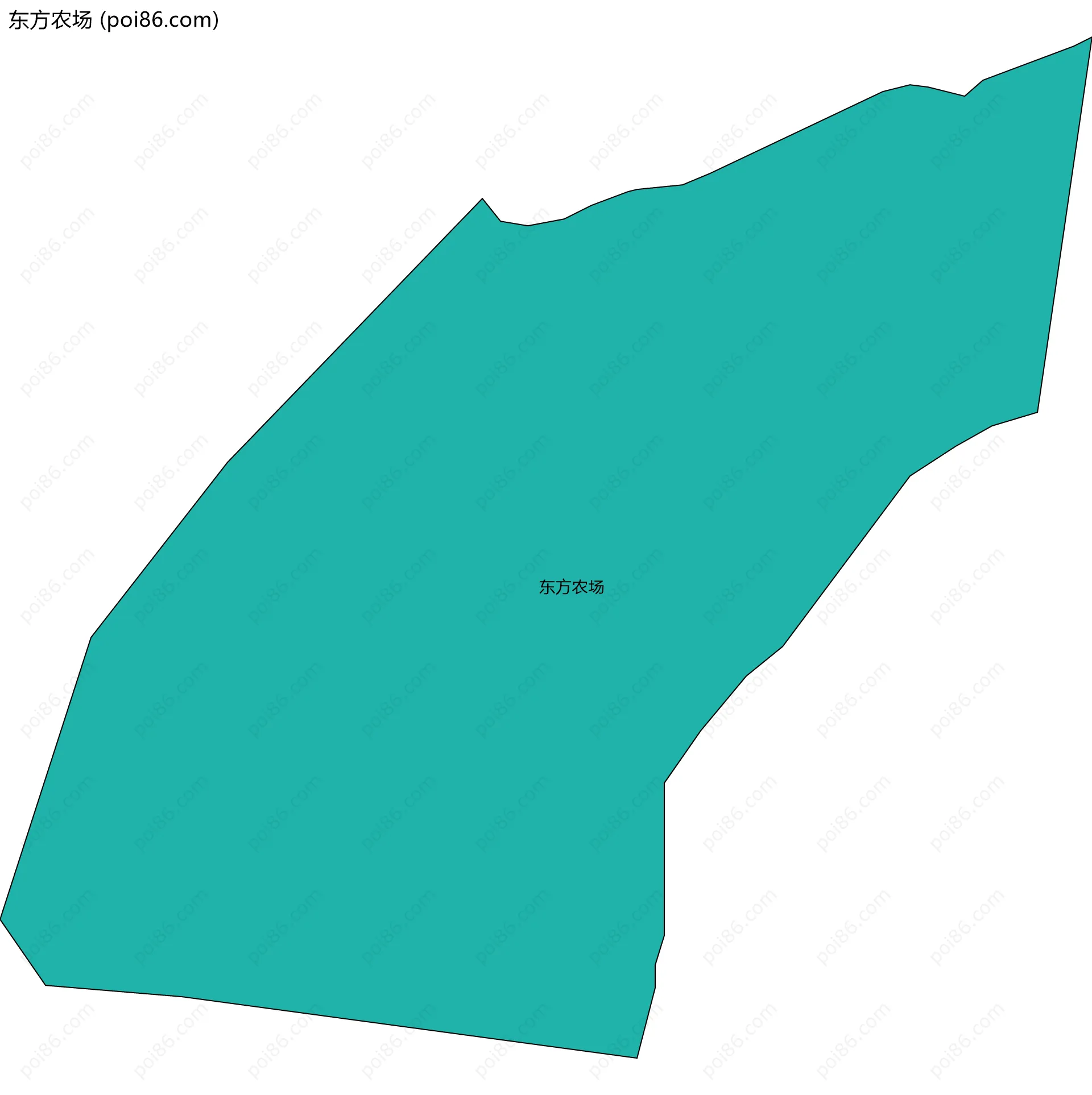 东方农场边界地图