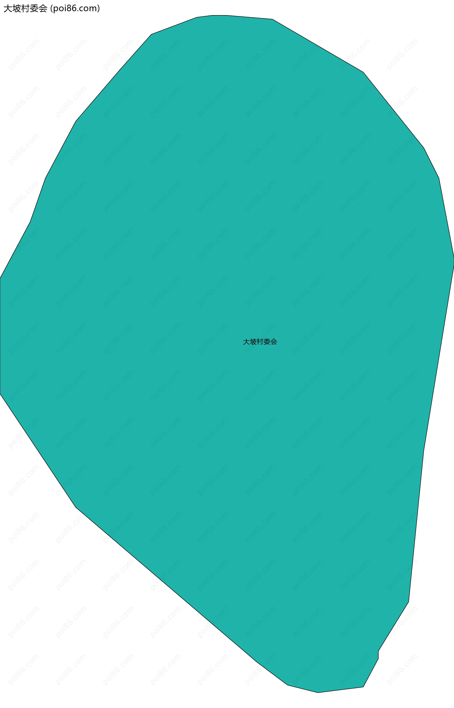 大坡村委会边界地图