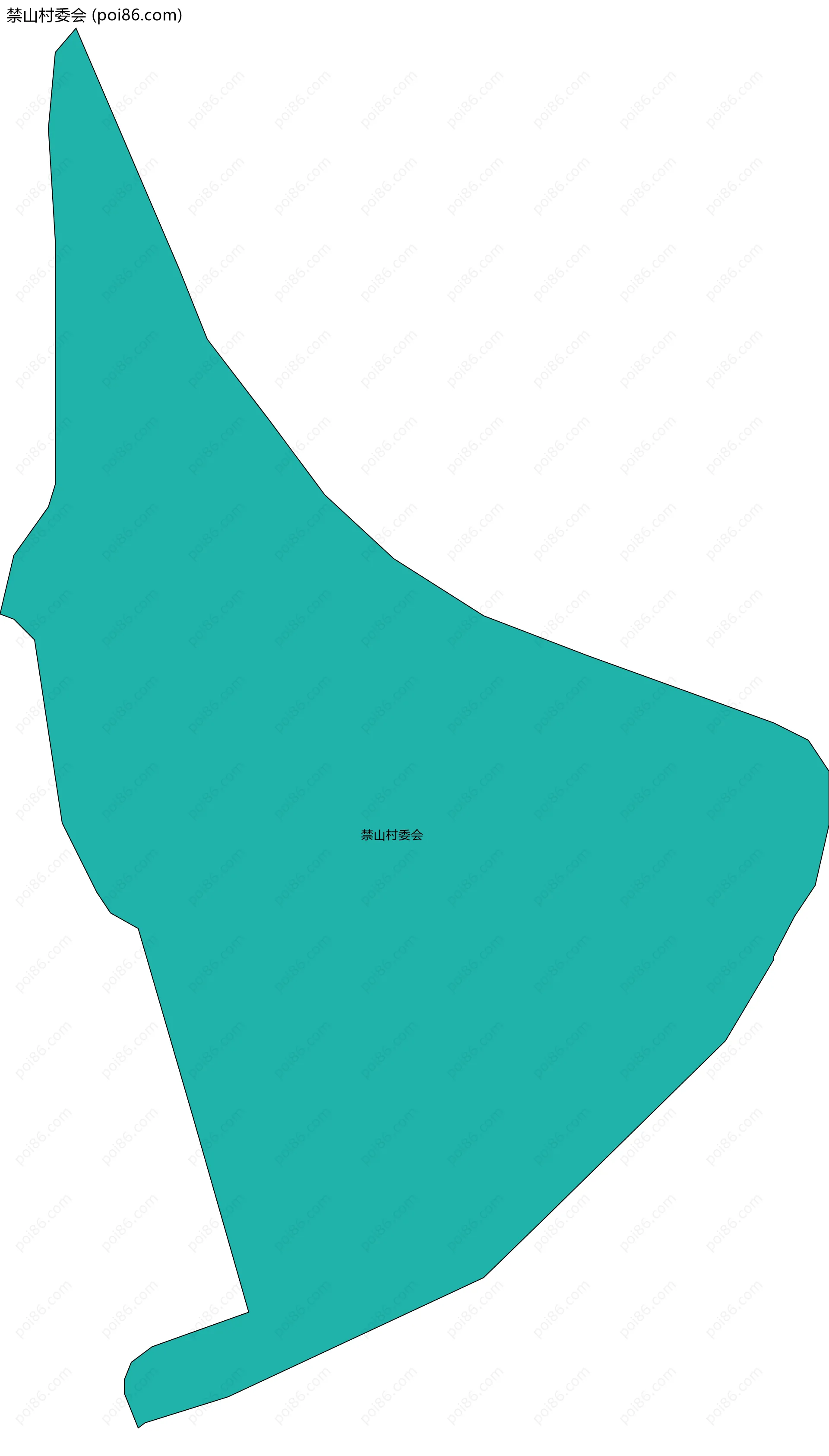 禁山村委会边界地图