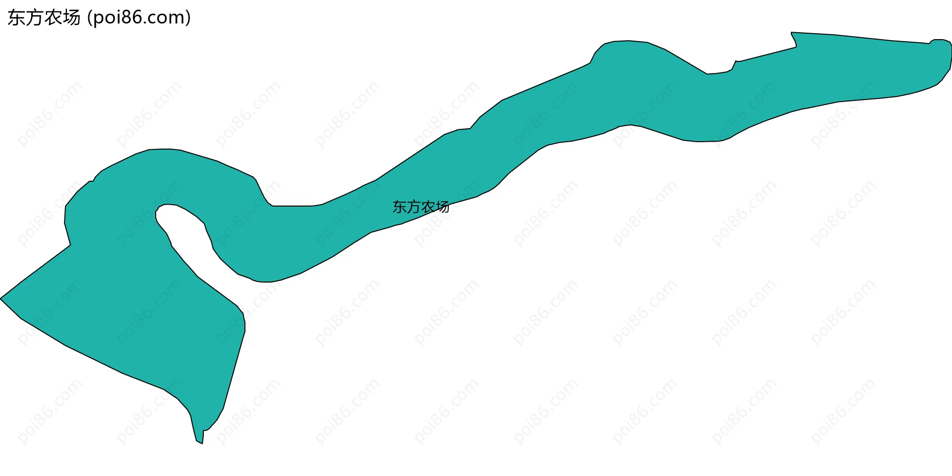 东方农场边界地图