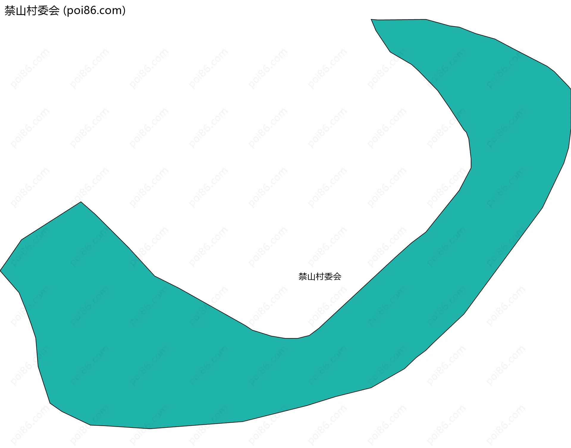 禁山村委会边界地图