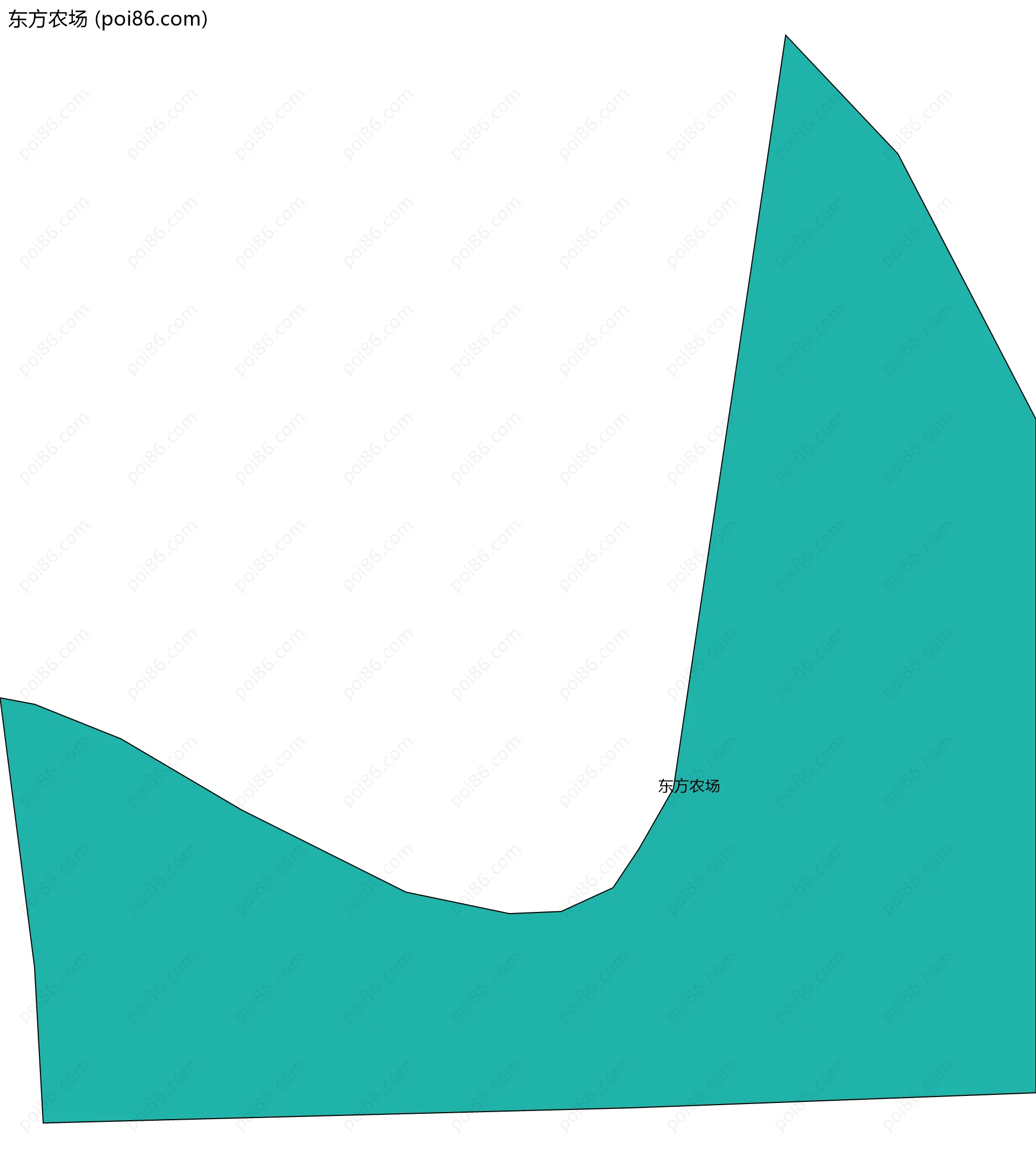 东方农场边界地图