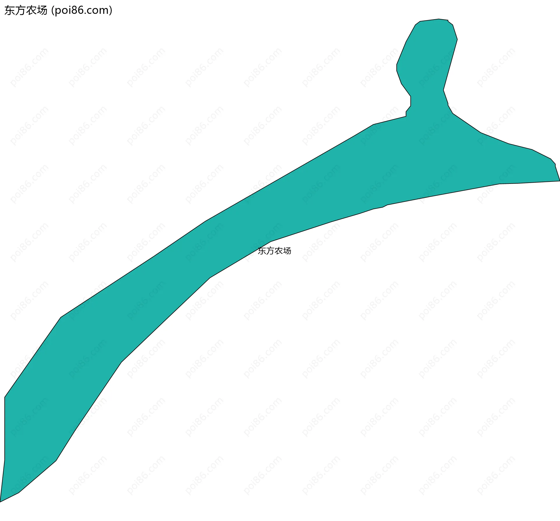 东方农场边界地图