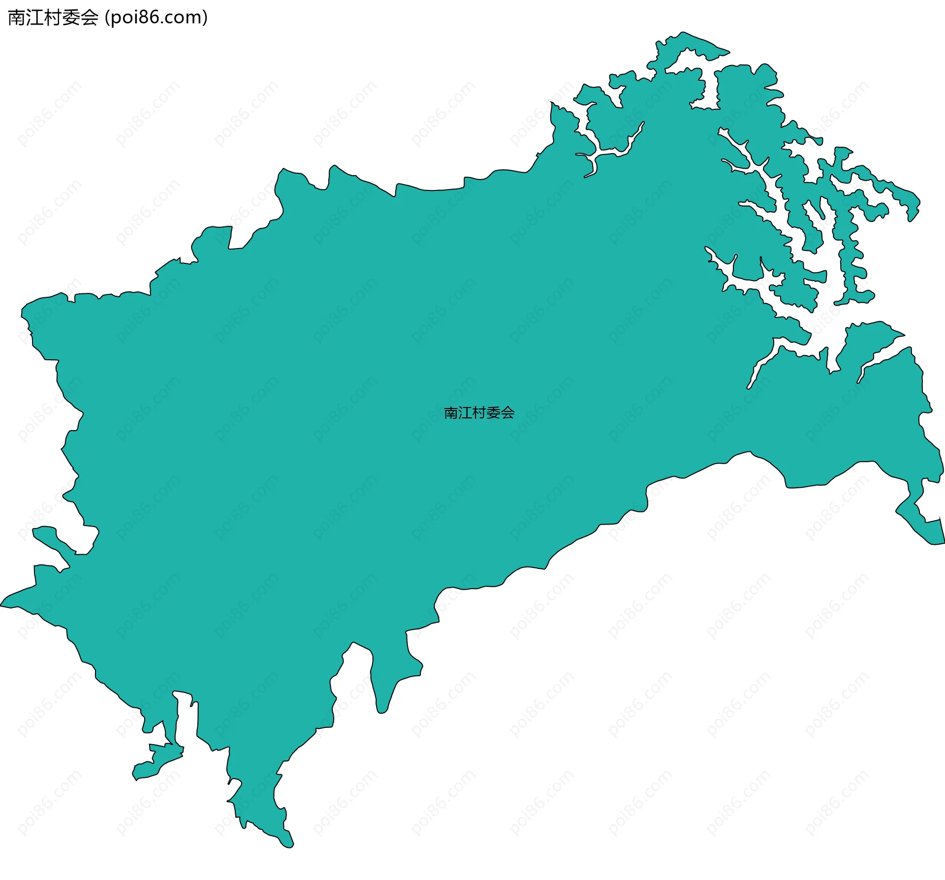 南江村委会边界地图