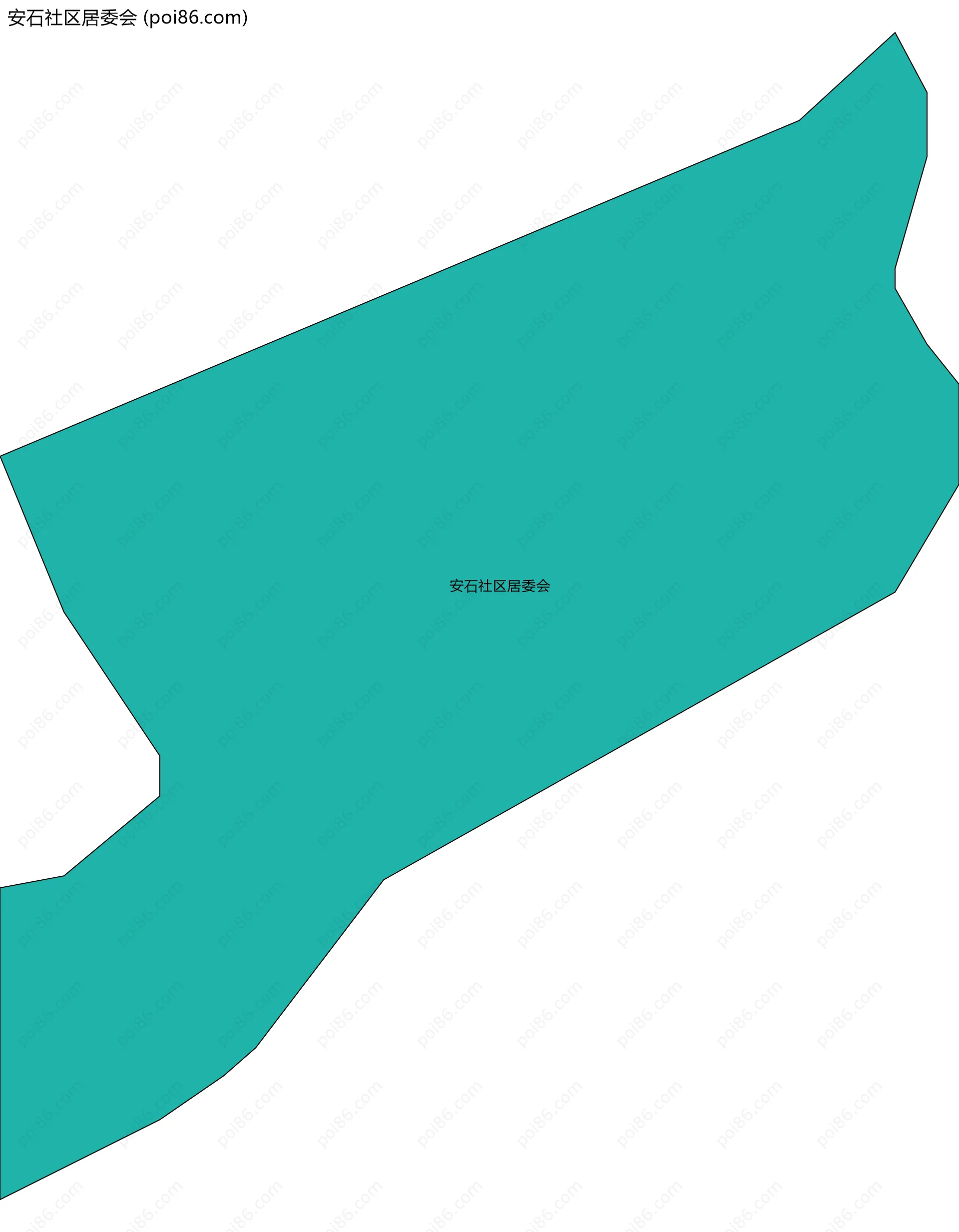 安石社区居委会边界地图