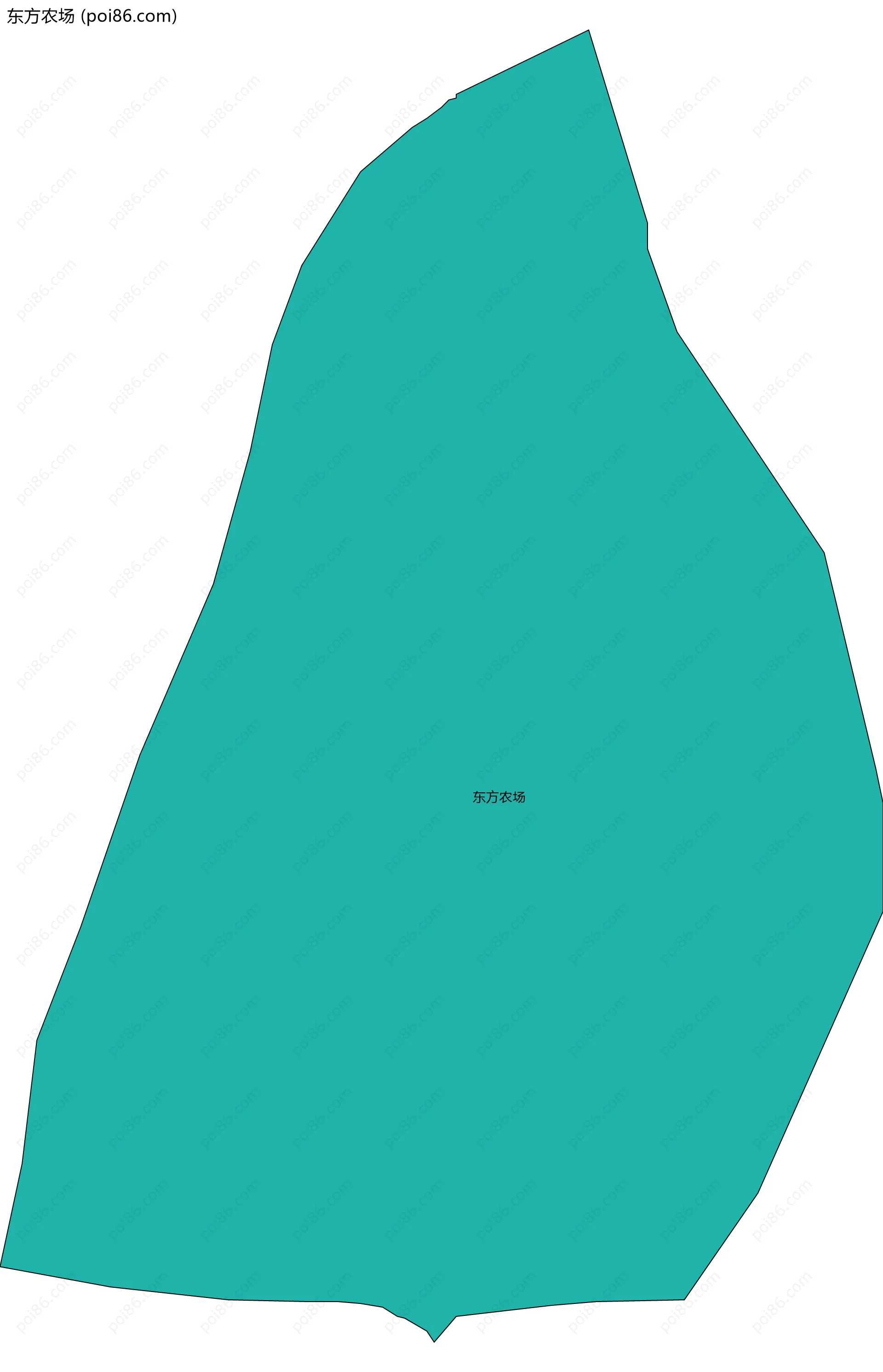 东方农场边界地图