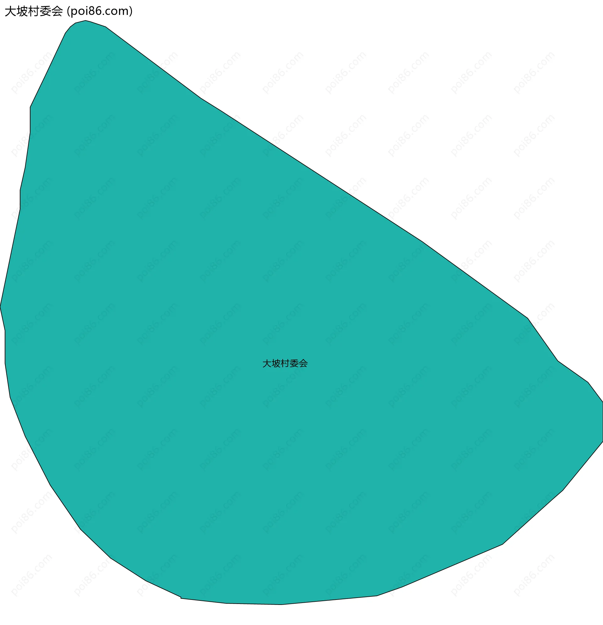 大坡村委会边界地图