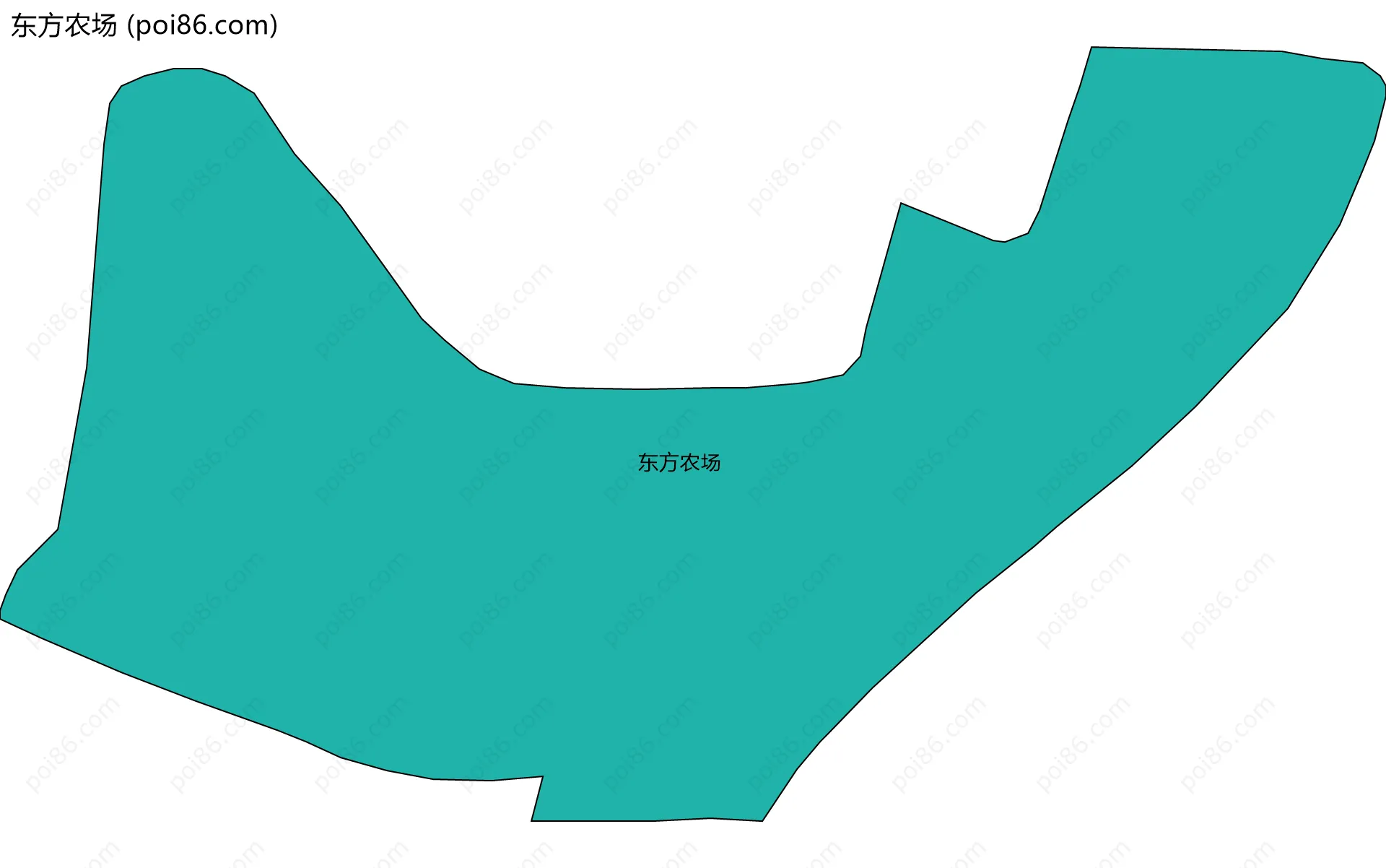东方农场边界地图