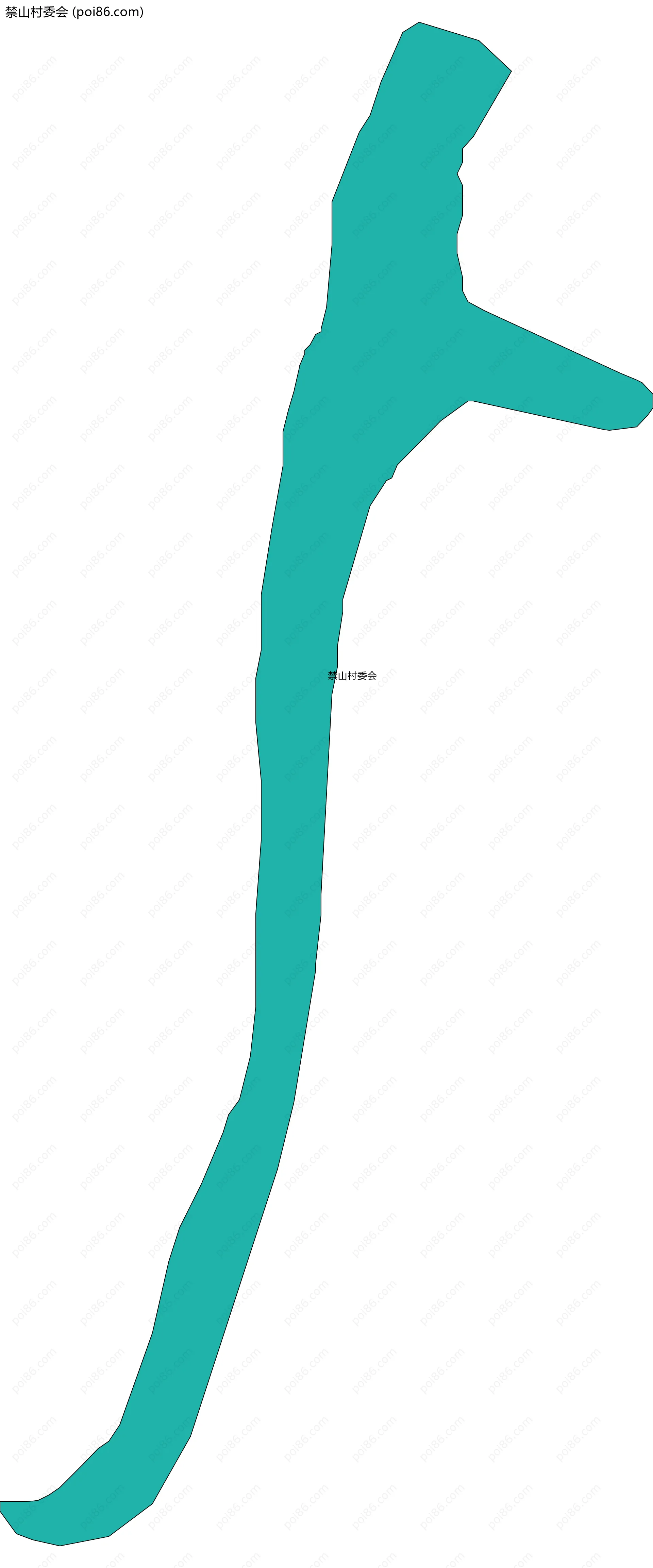 禁山村委会边界地图