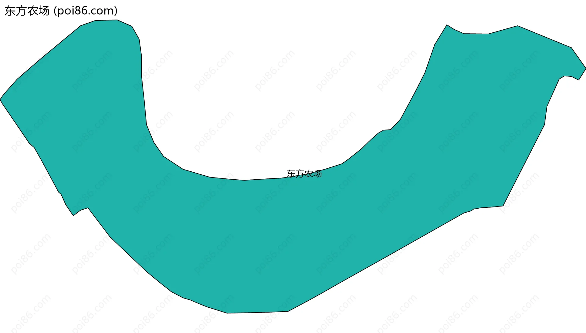 东方农场边界地图