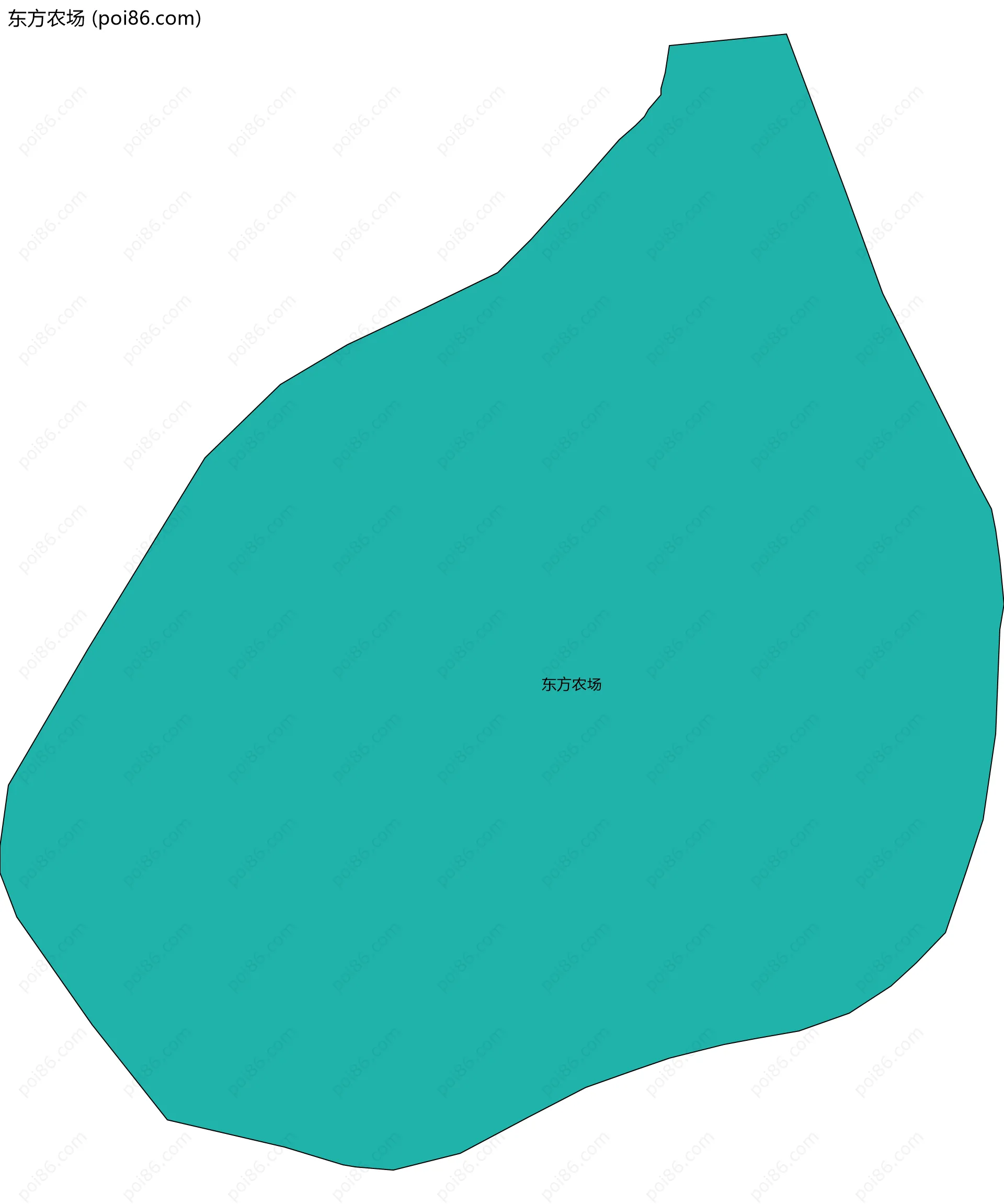 东方农场边界地图