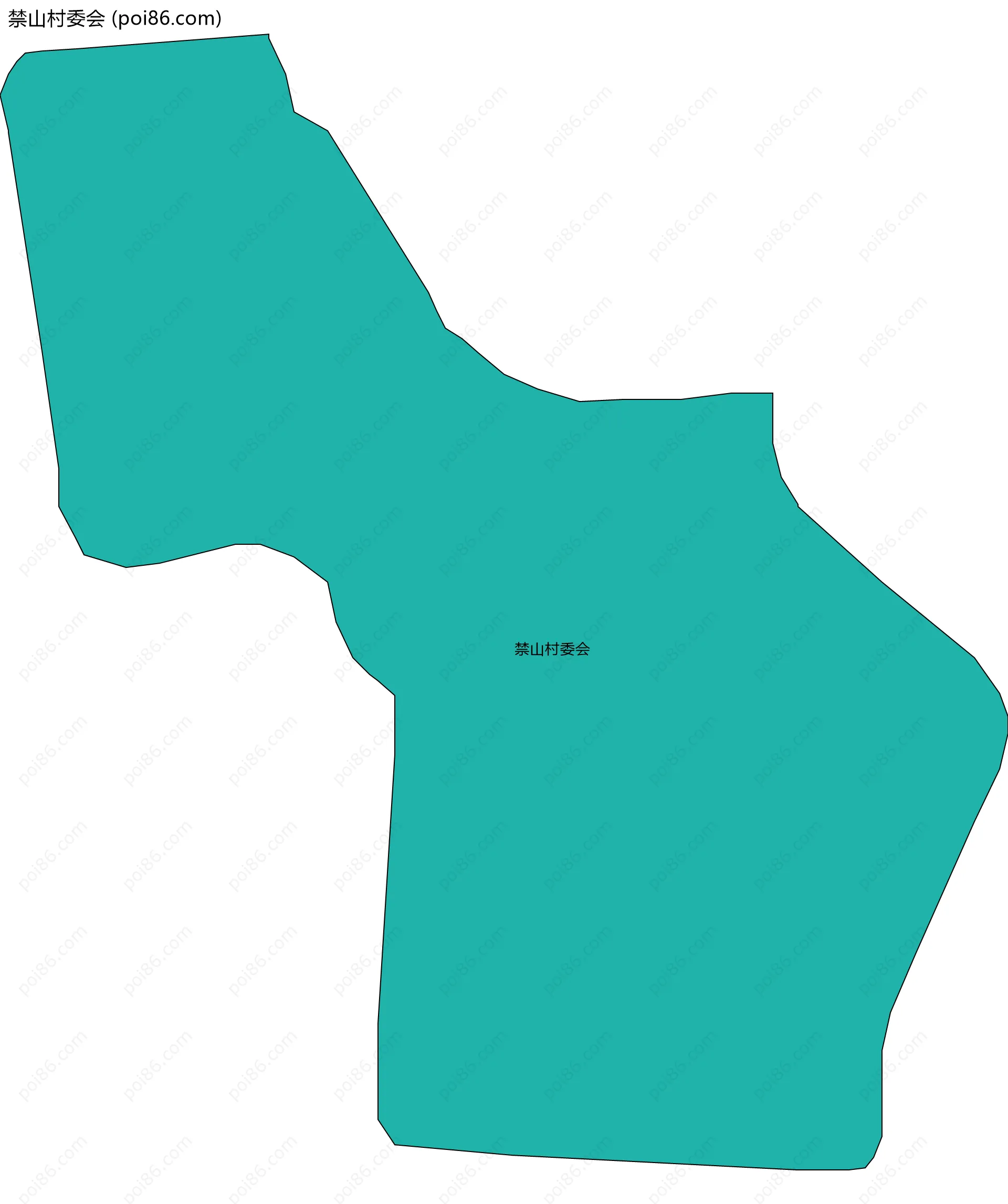 禁山村委会边界地图