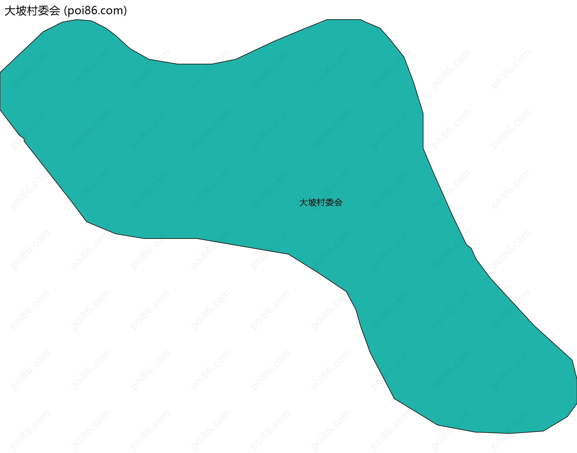 大坡村委会边界地图