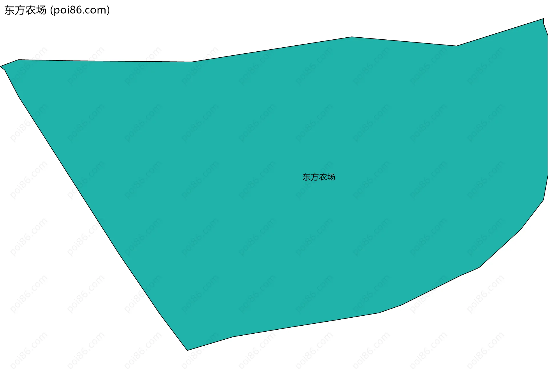 东方农场边界地图