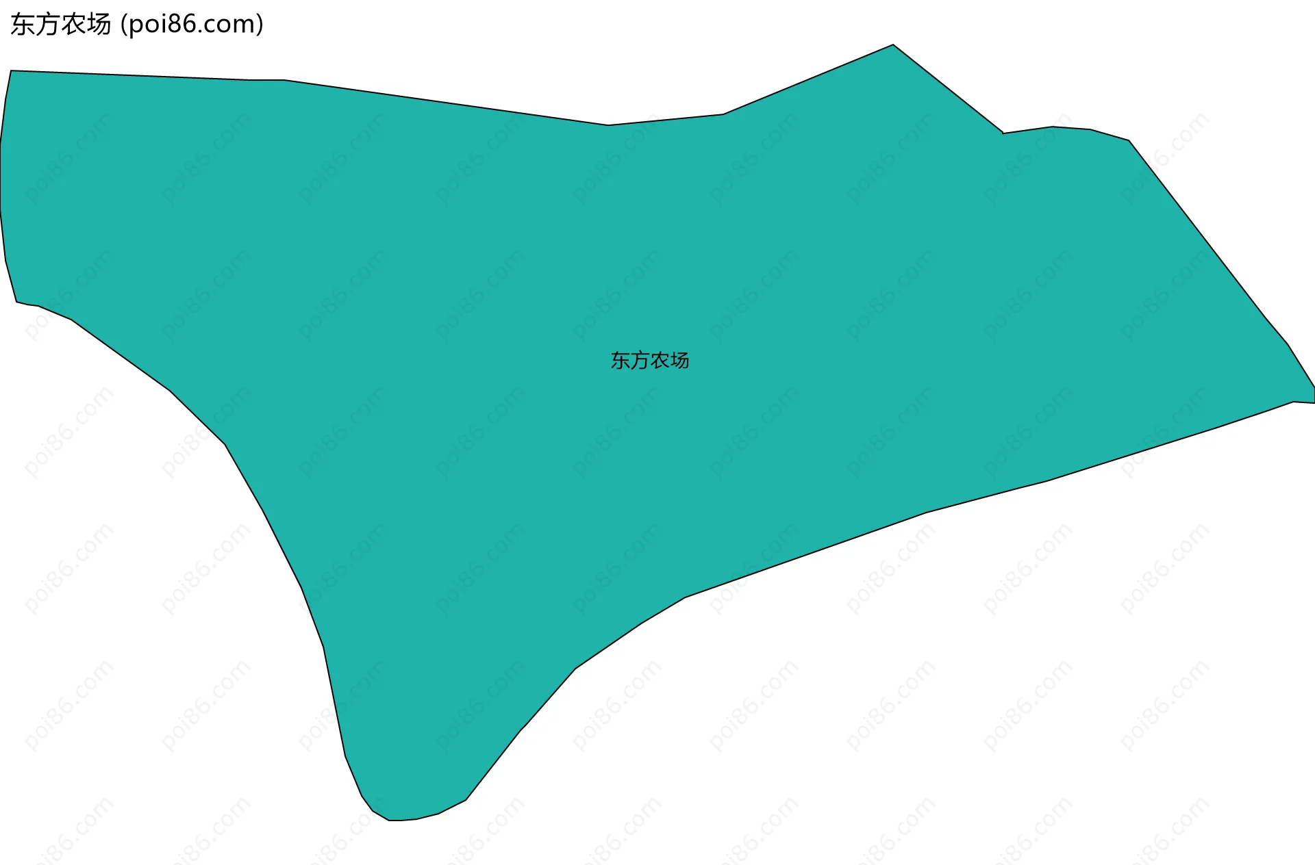 东方农场边界地图