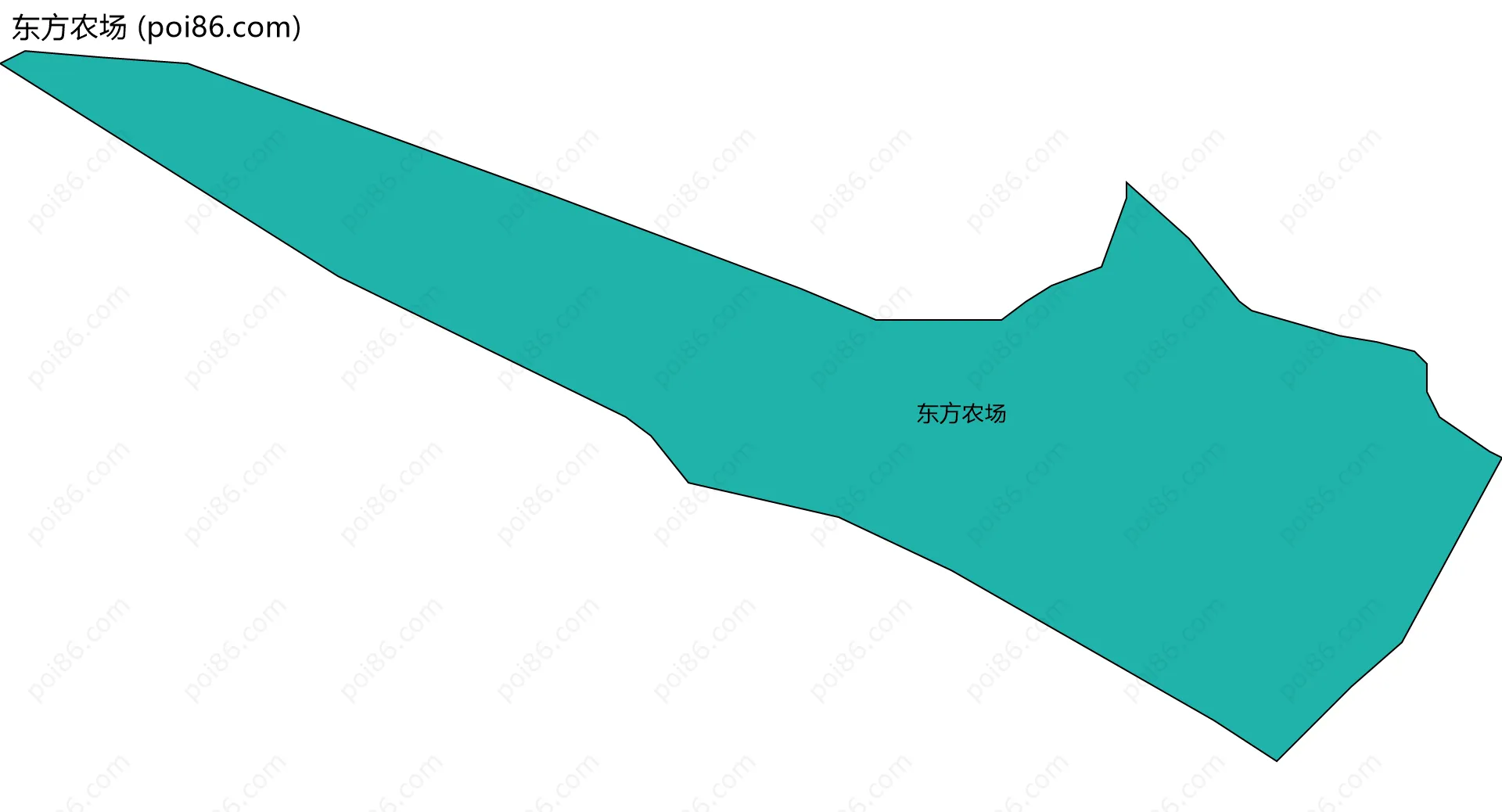 东方农场边界地图