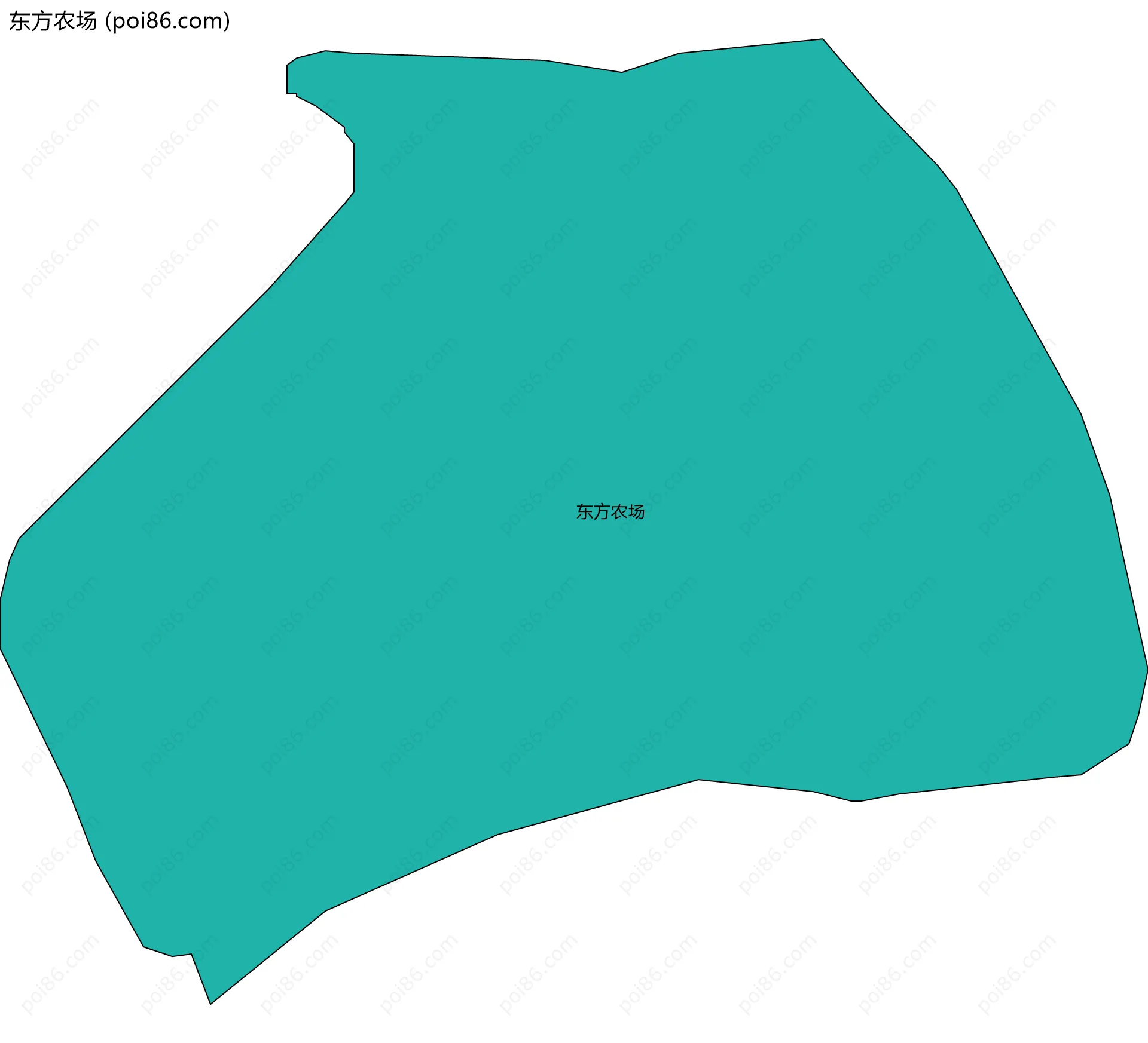 东方农场边界地图