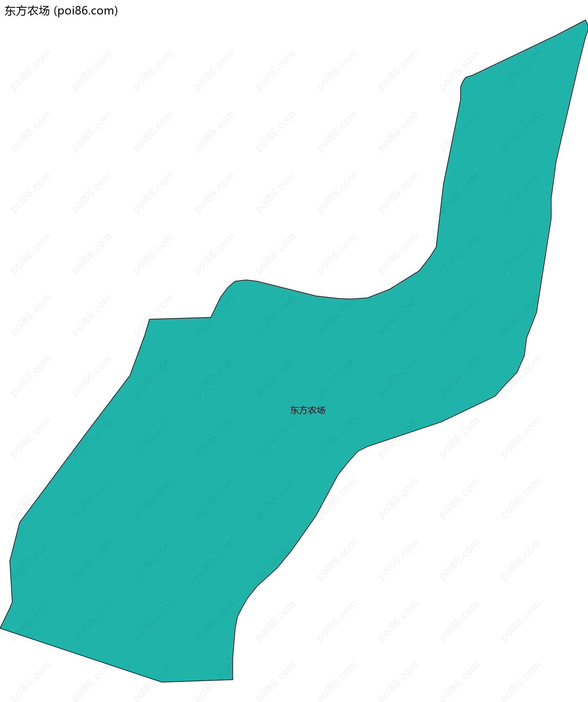 东方农场边界地图