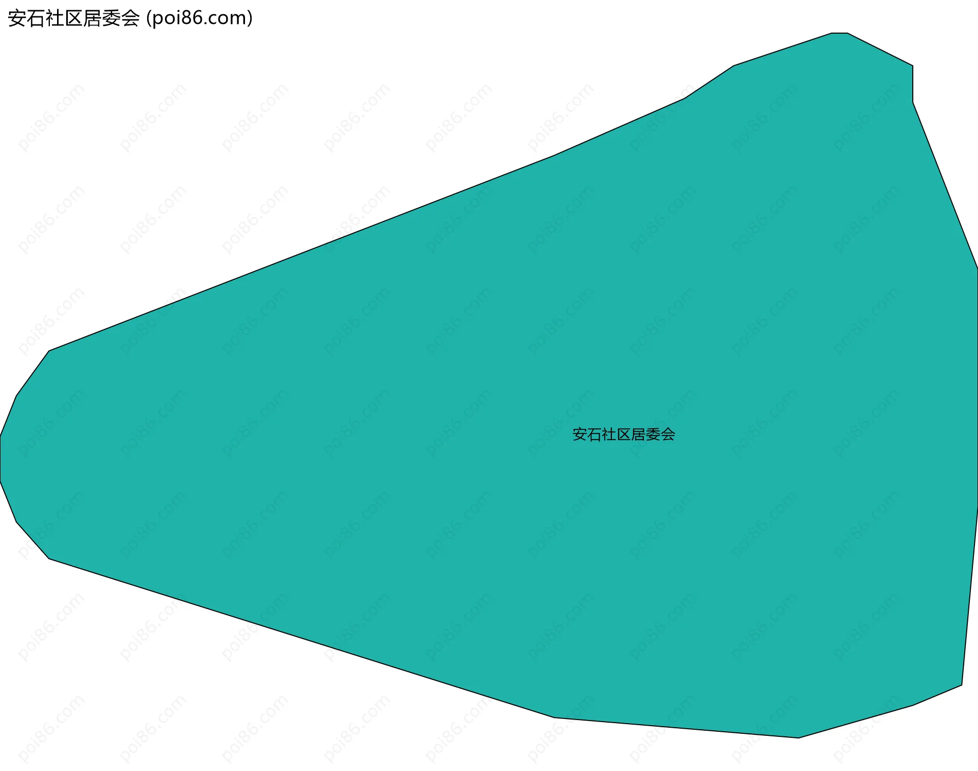 安石社区居委会边界地图