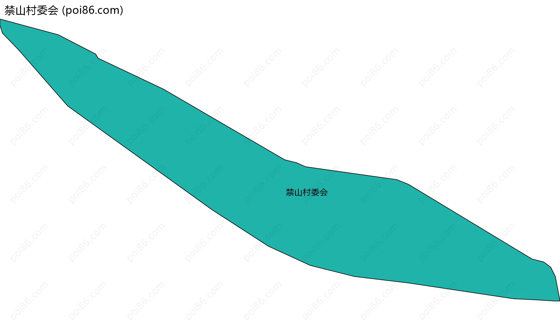 禁山村委会边界地图