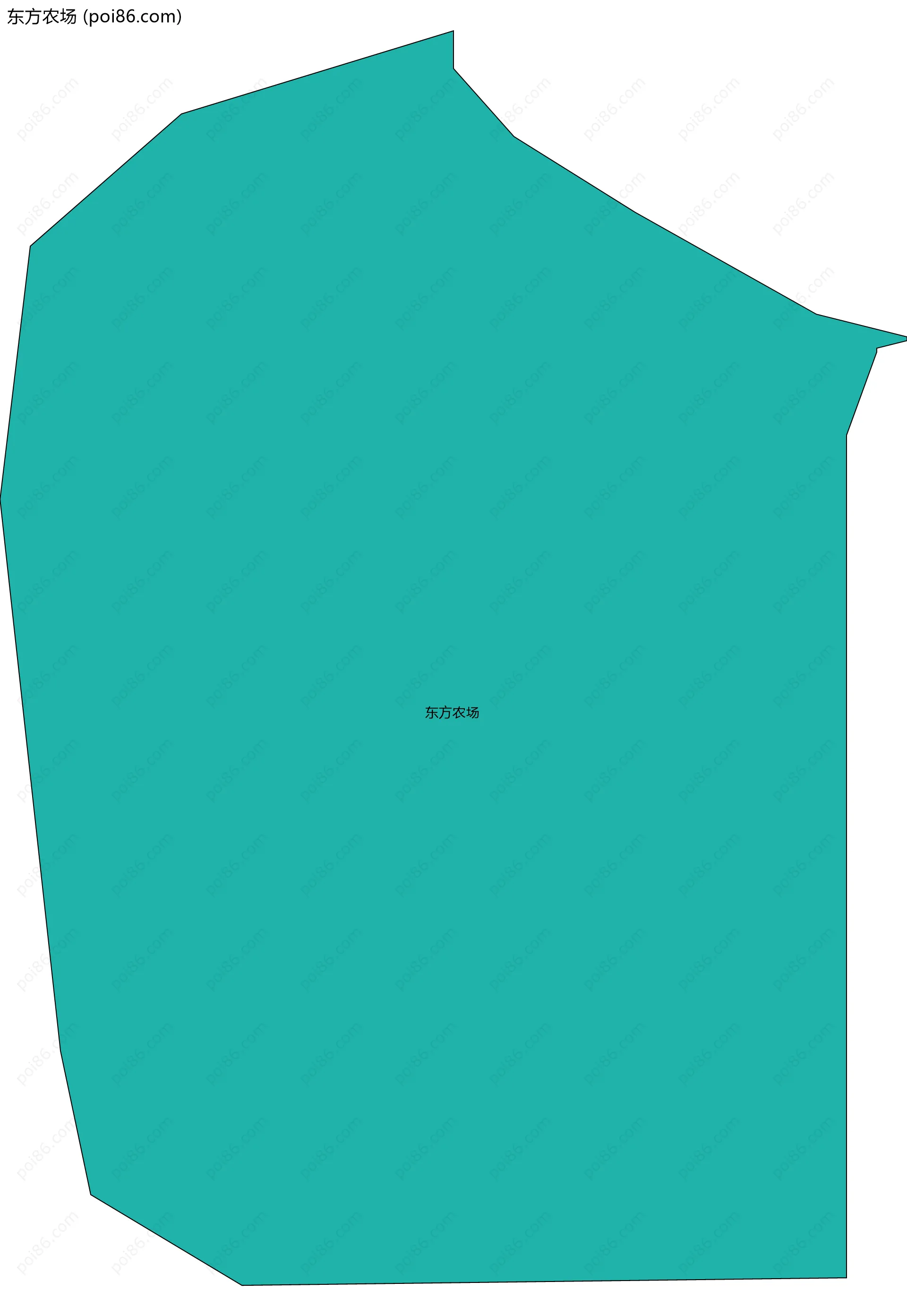 东方农场边界地图