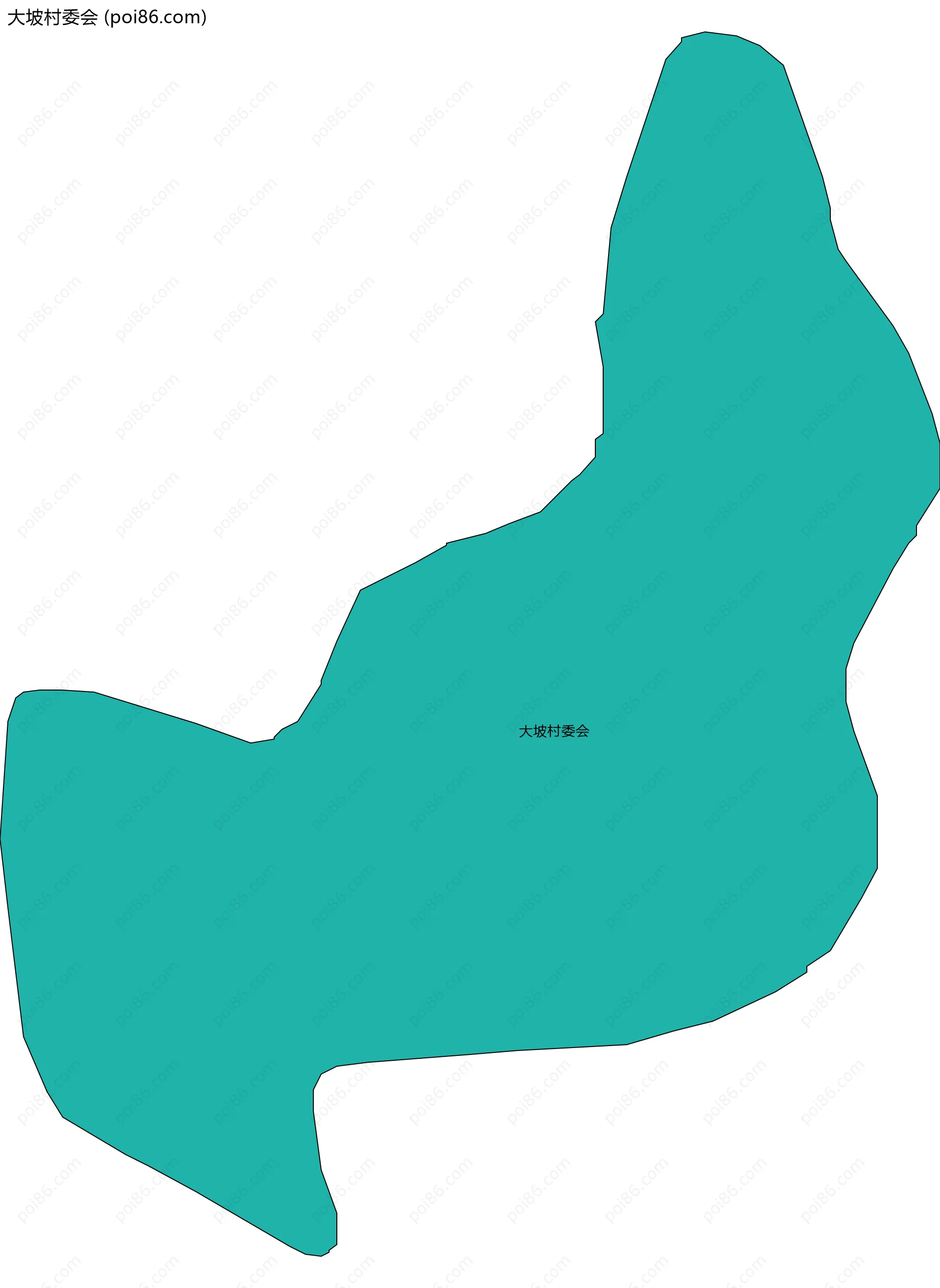 大坡村委会边界地图