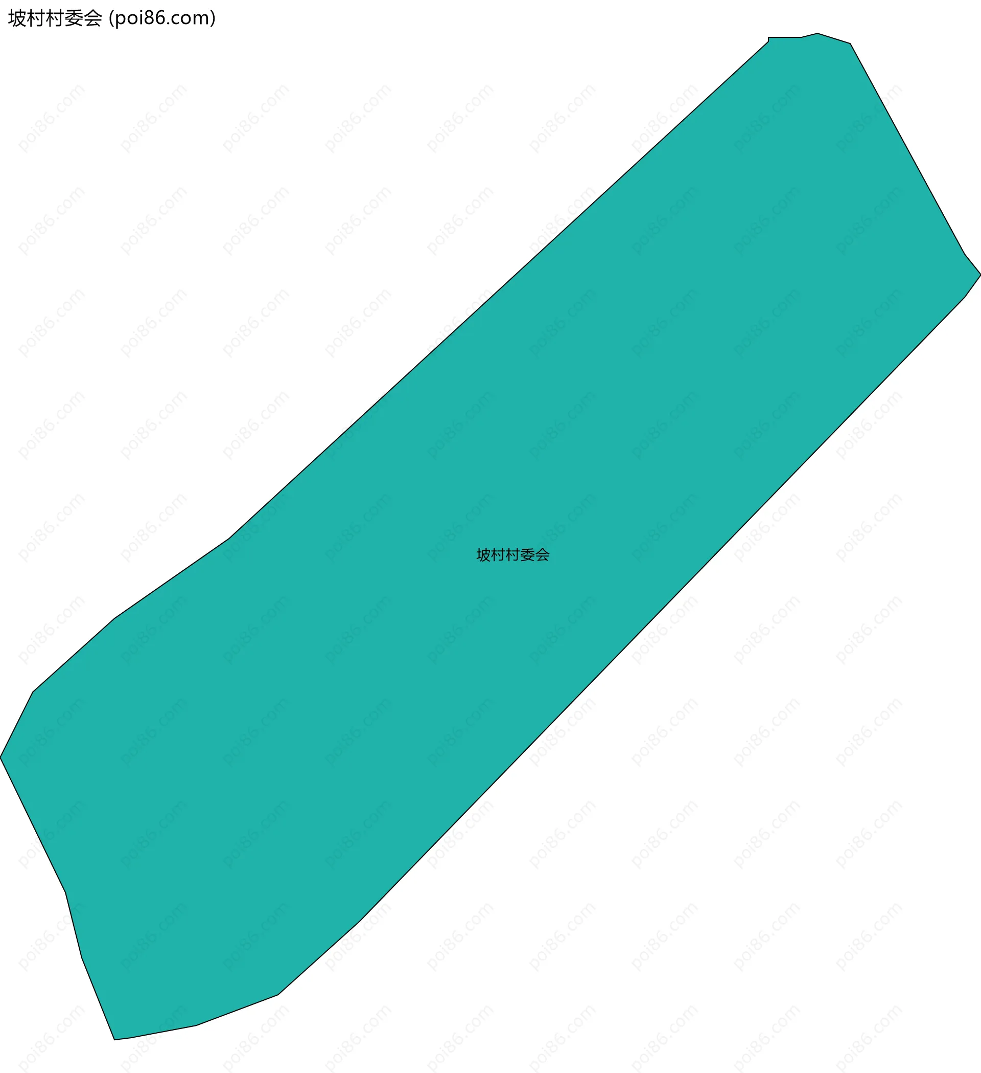 坡村村委会边界地图