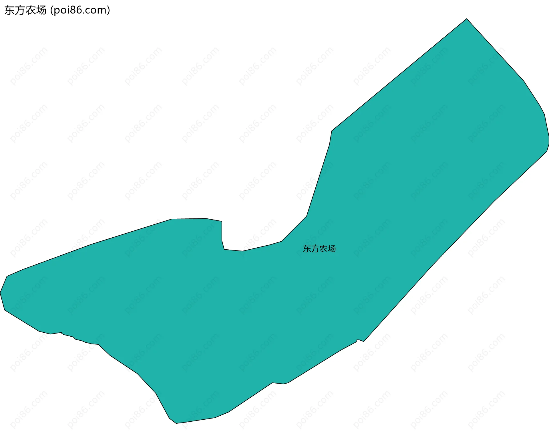 东方农场边界地图