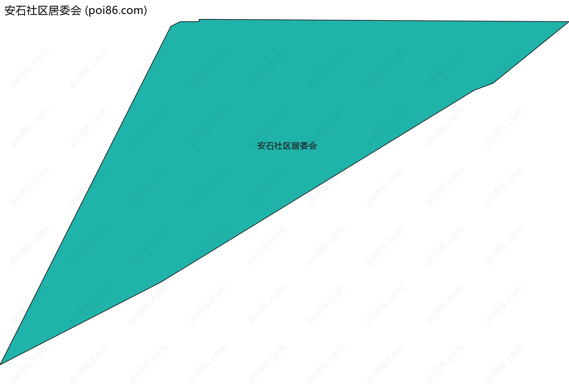 安石社区居委会边界地图