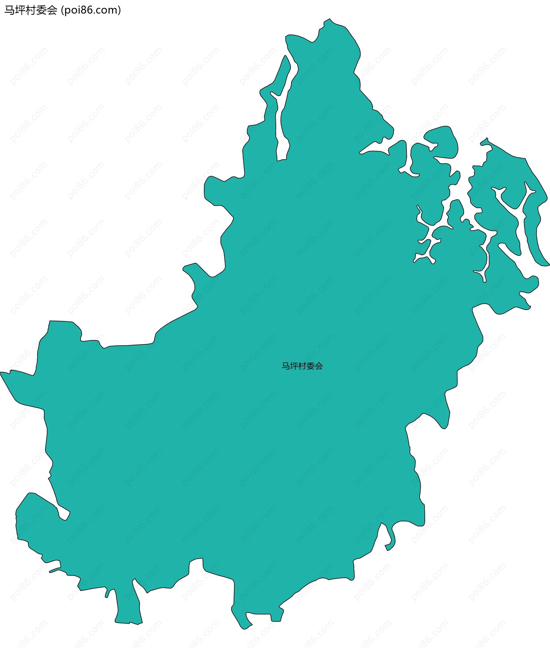 马坪村委会边界地图