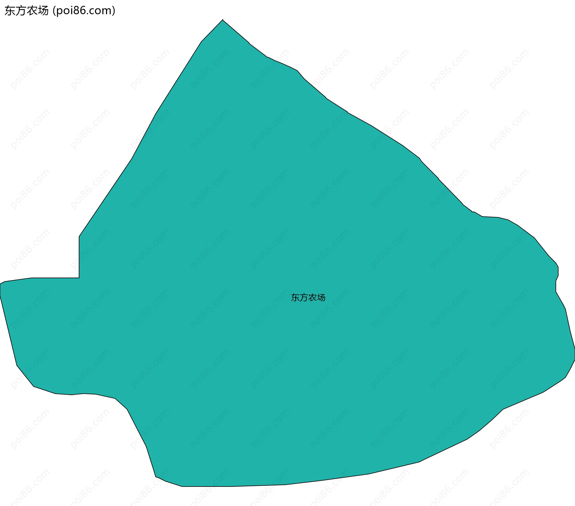 东方农场边界地图