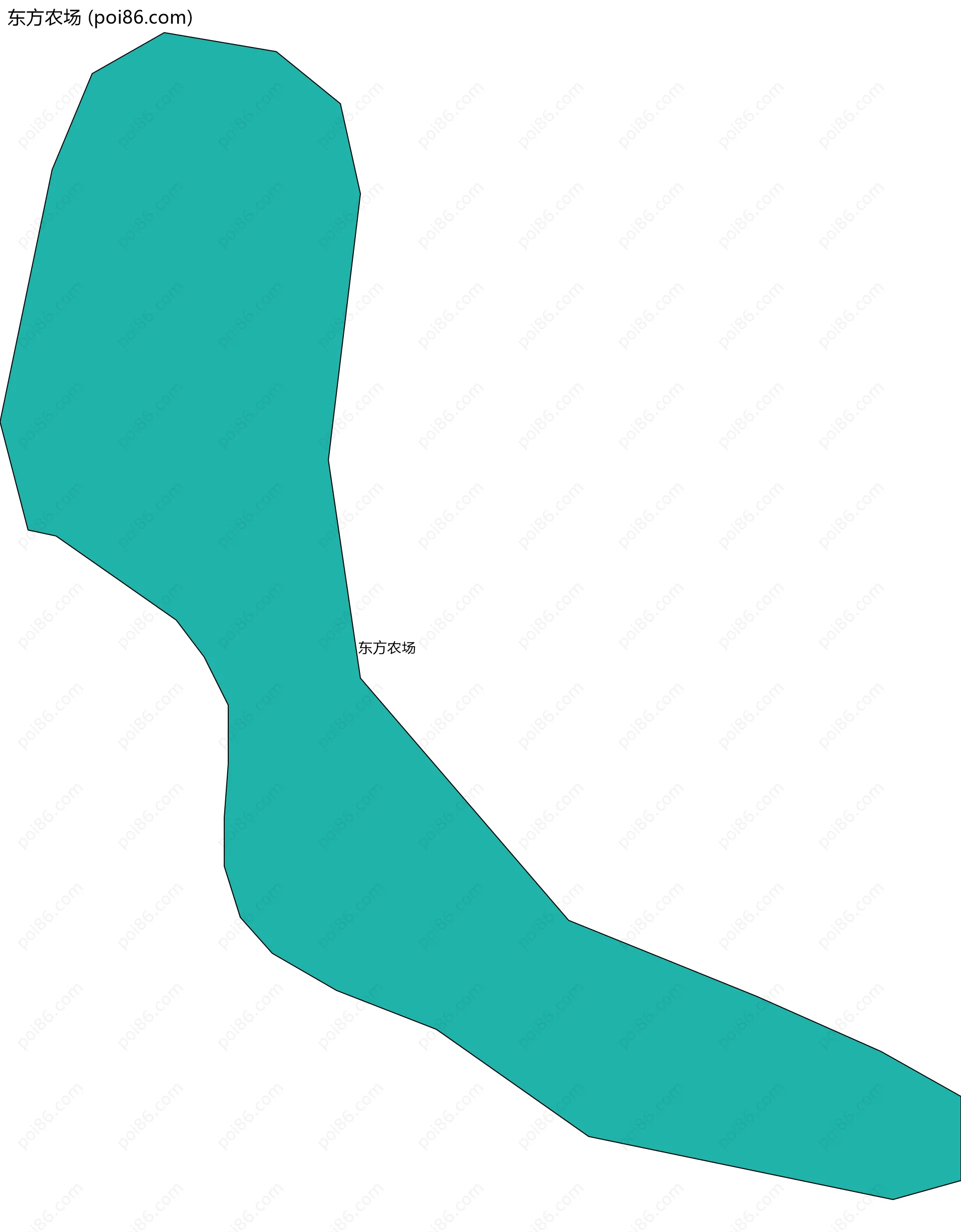 东方农场边界地图