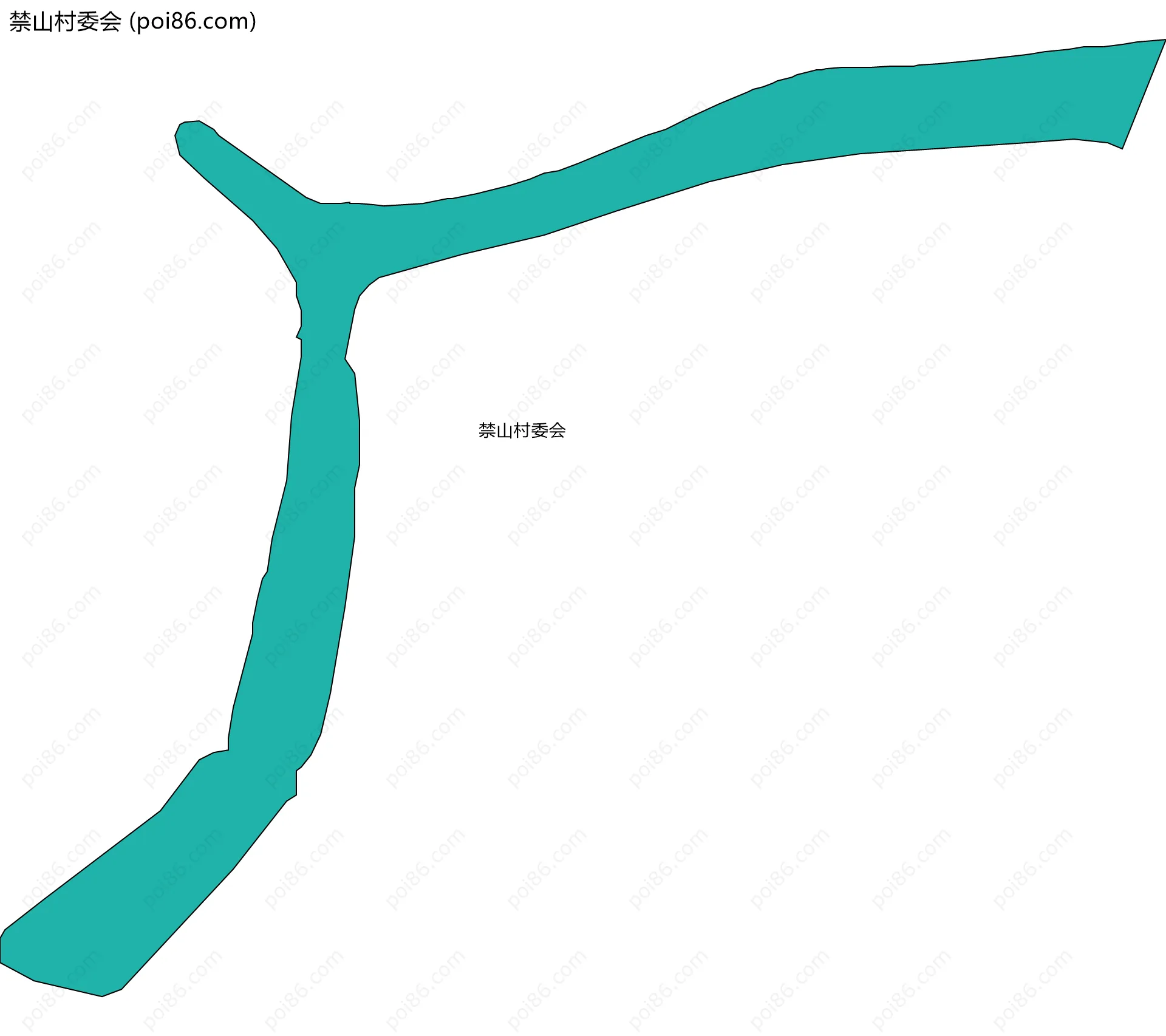 禁山村委会边界地图