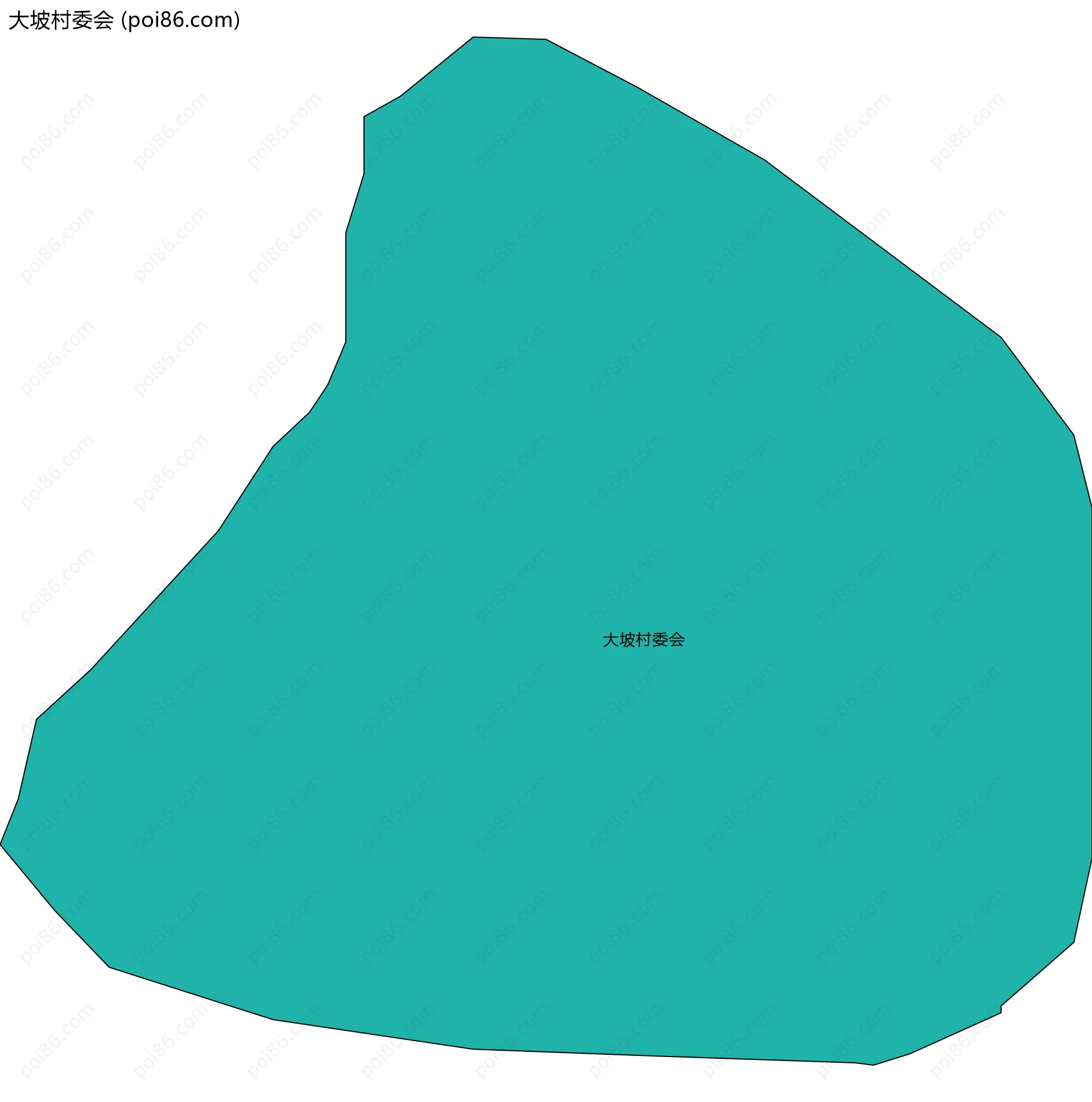 大坡村委会边界地图
