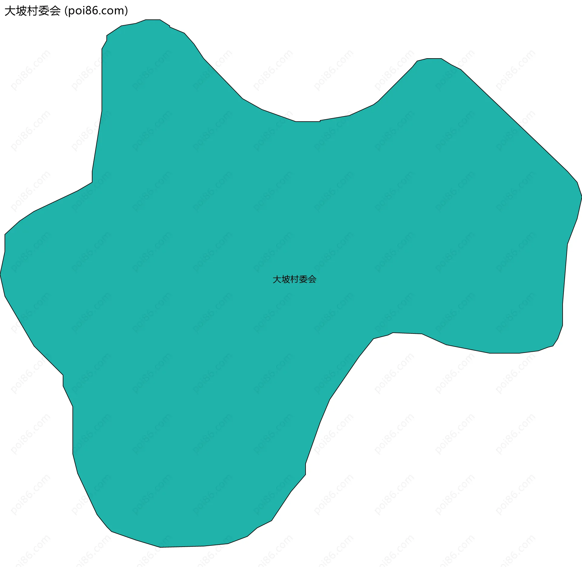 大坡村委会边界地图