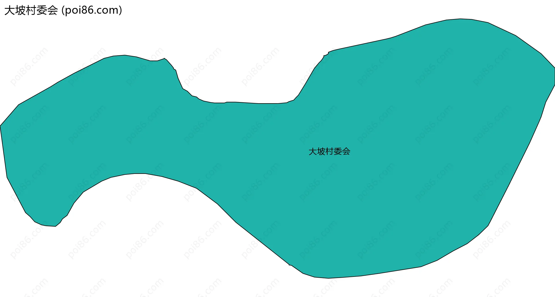 大坡村委会边界地图