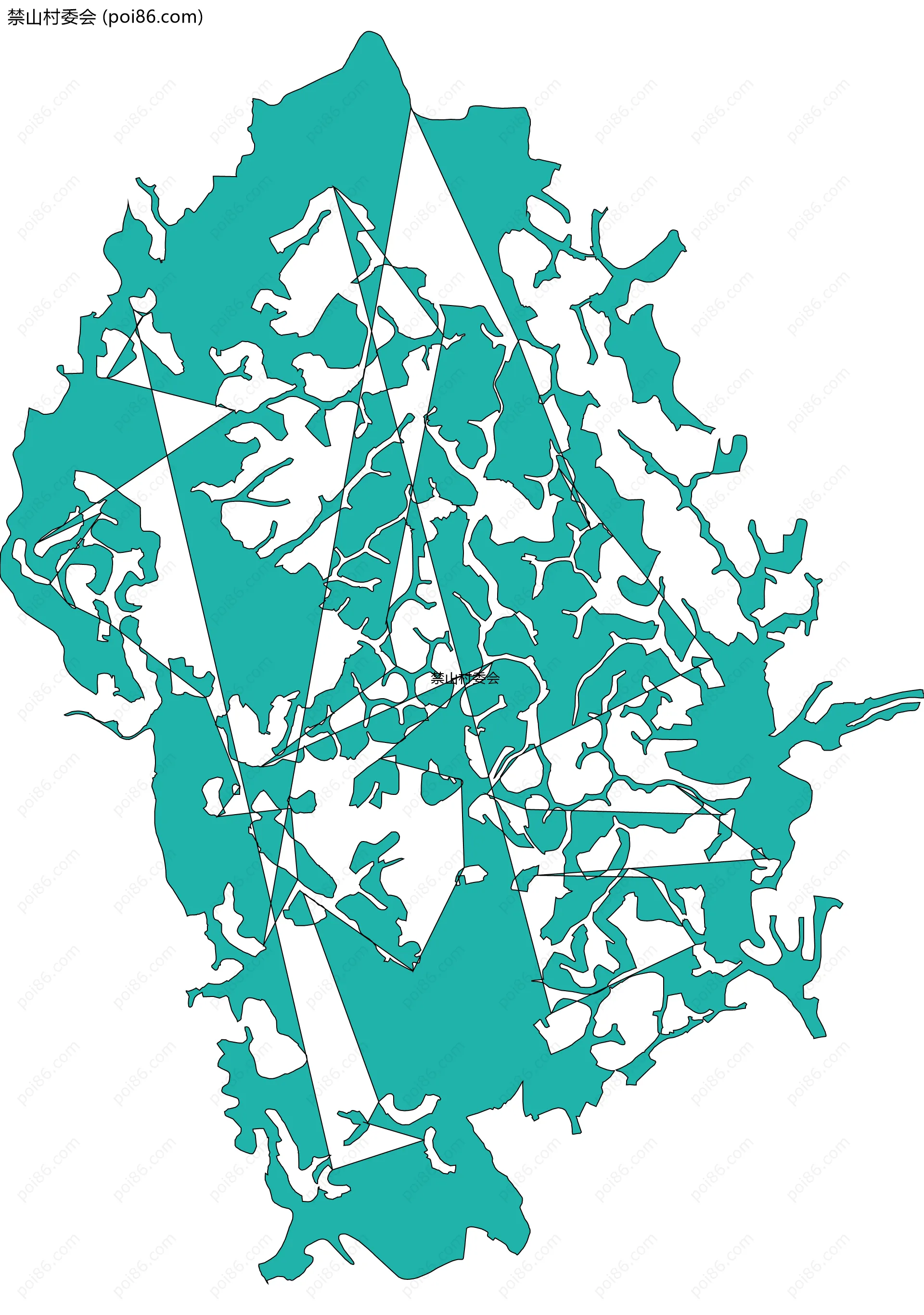 禁山村委会边界地图