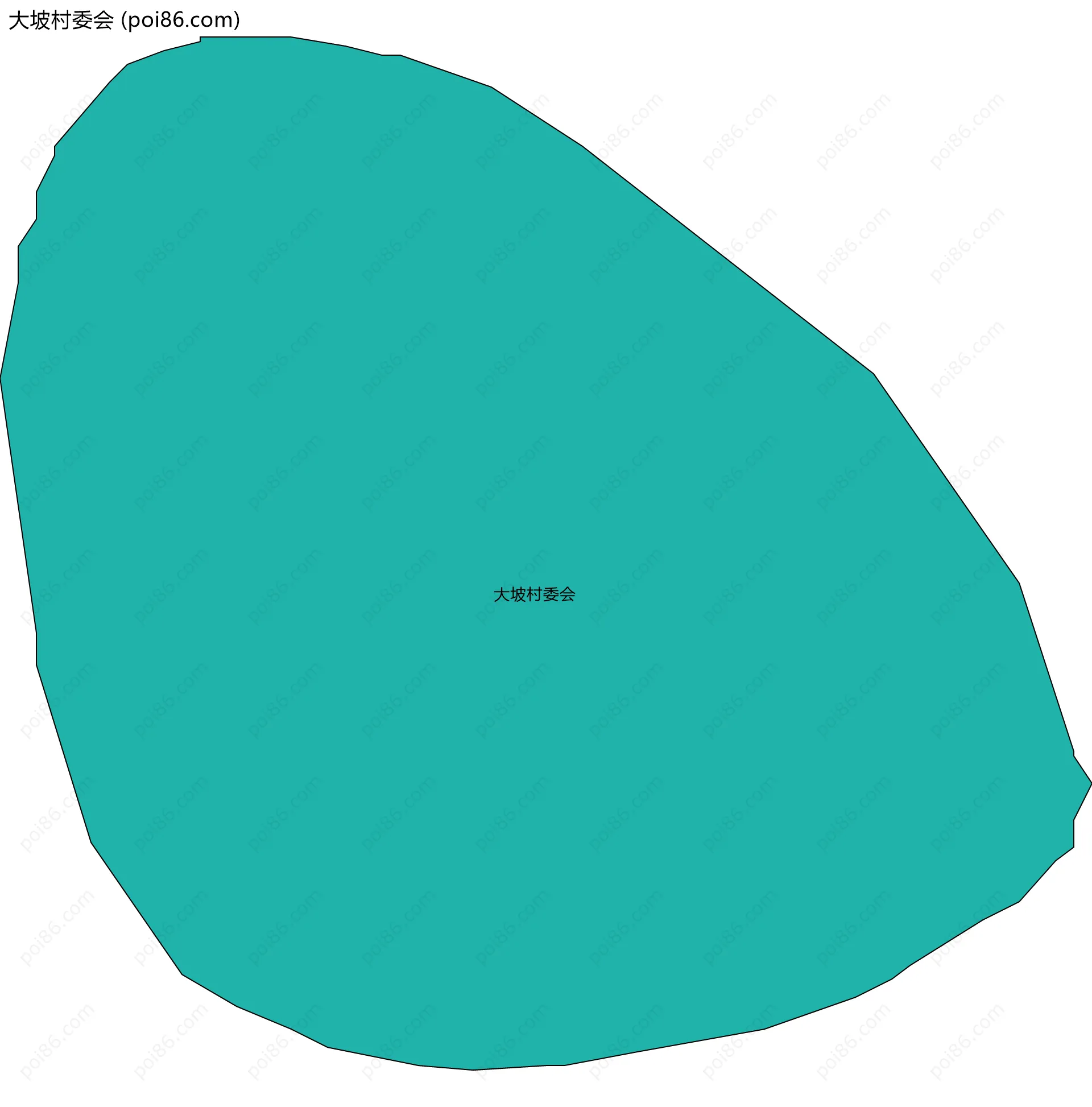 大坡村委会边界地图