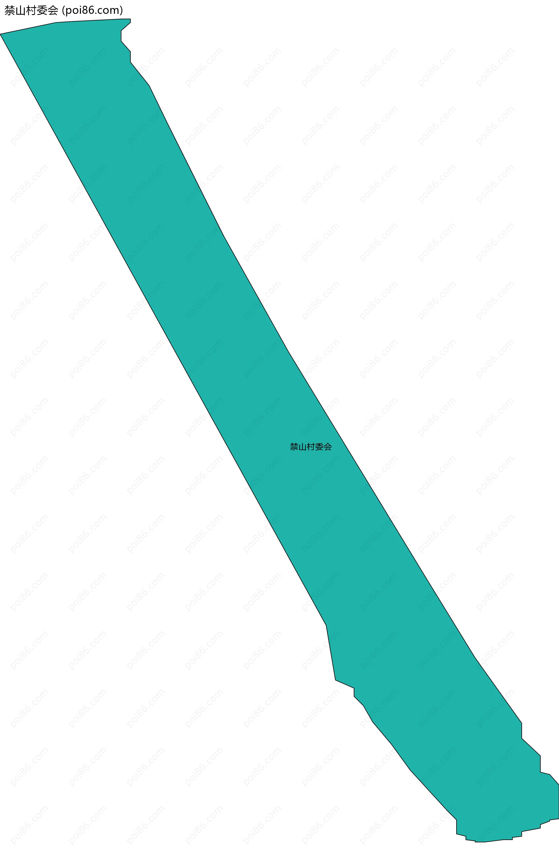 禁山村委会边界地图