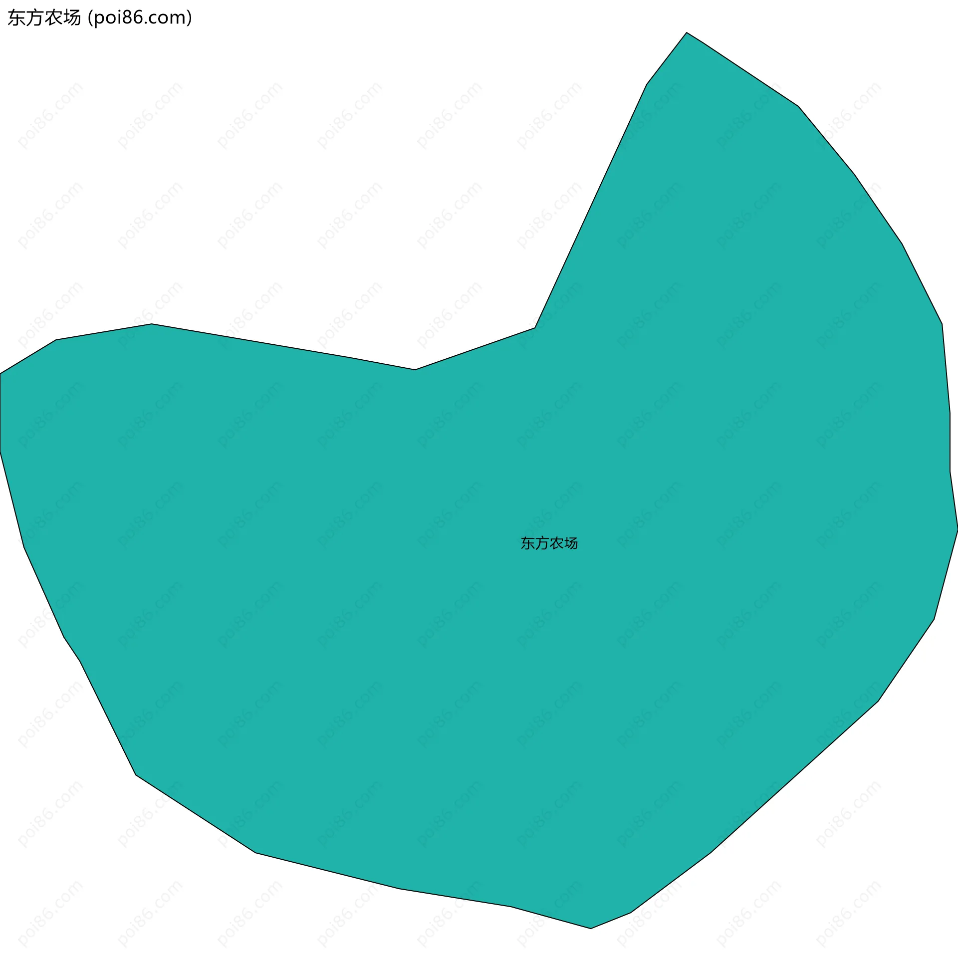 东方农场边界地图