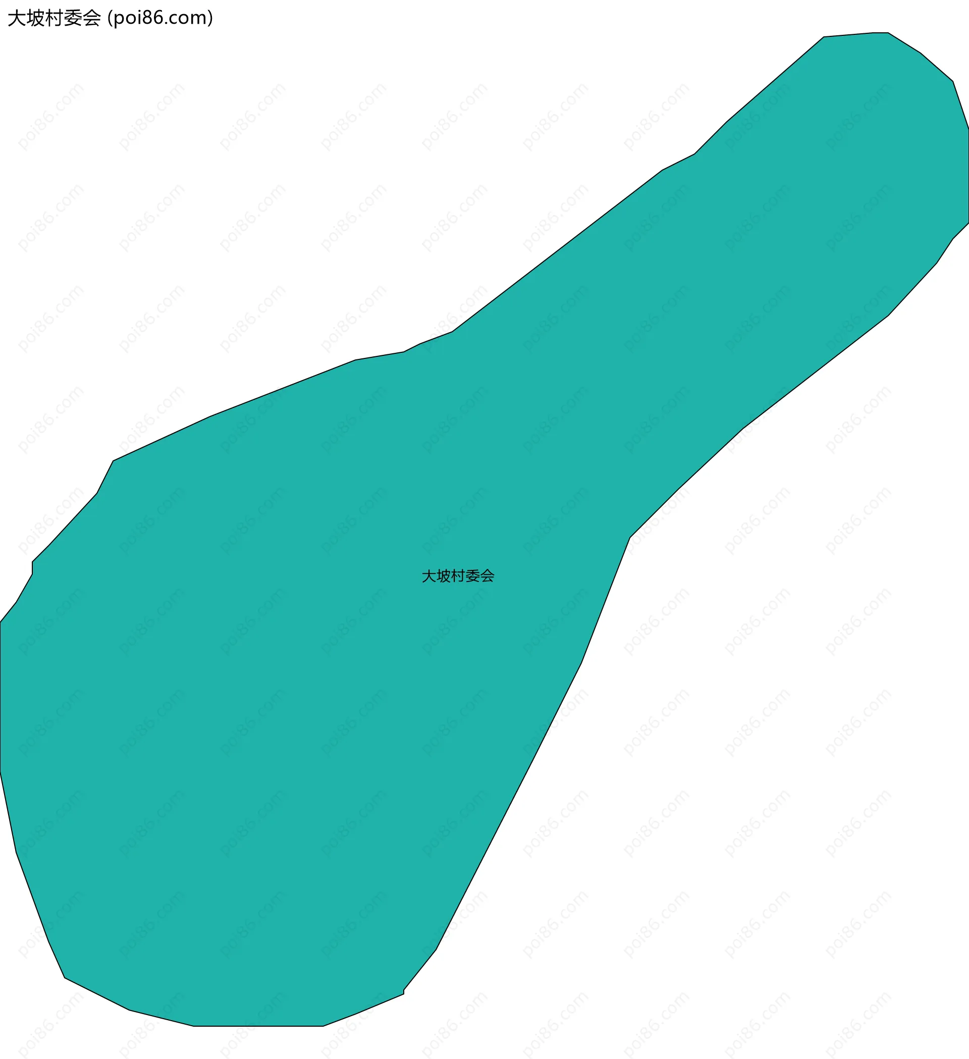 大坡村委会边界地图