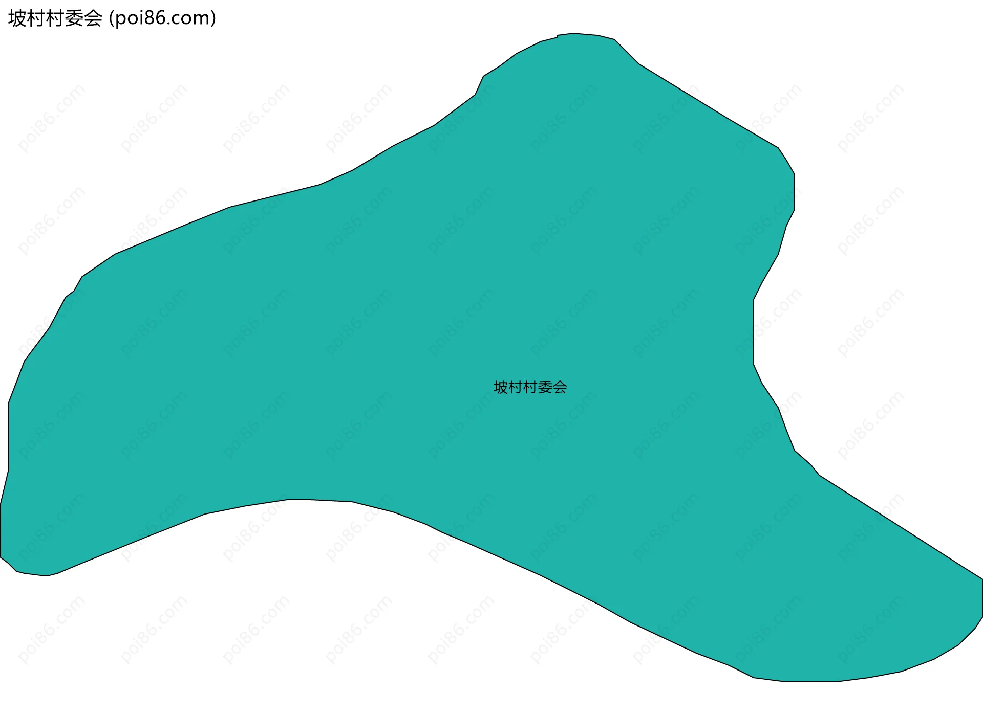 坡村村委会边界地图
