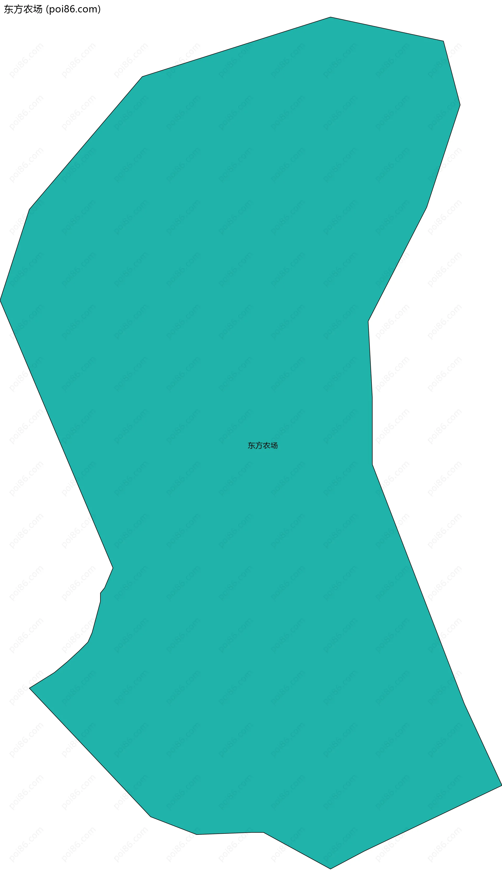 东方农场边界地图