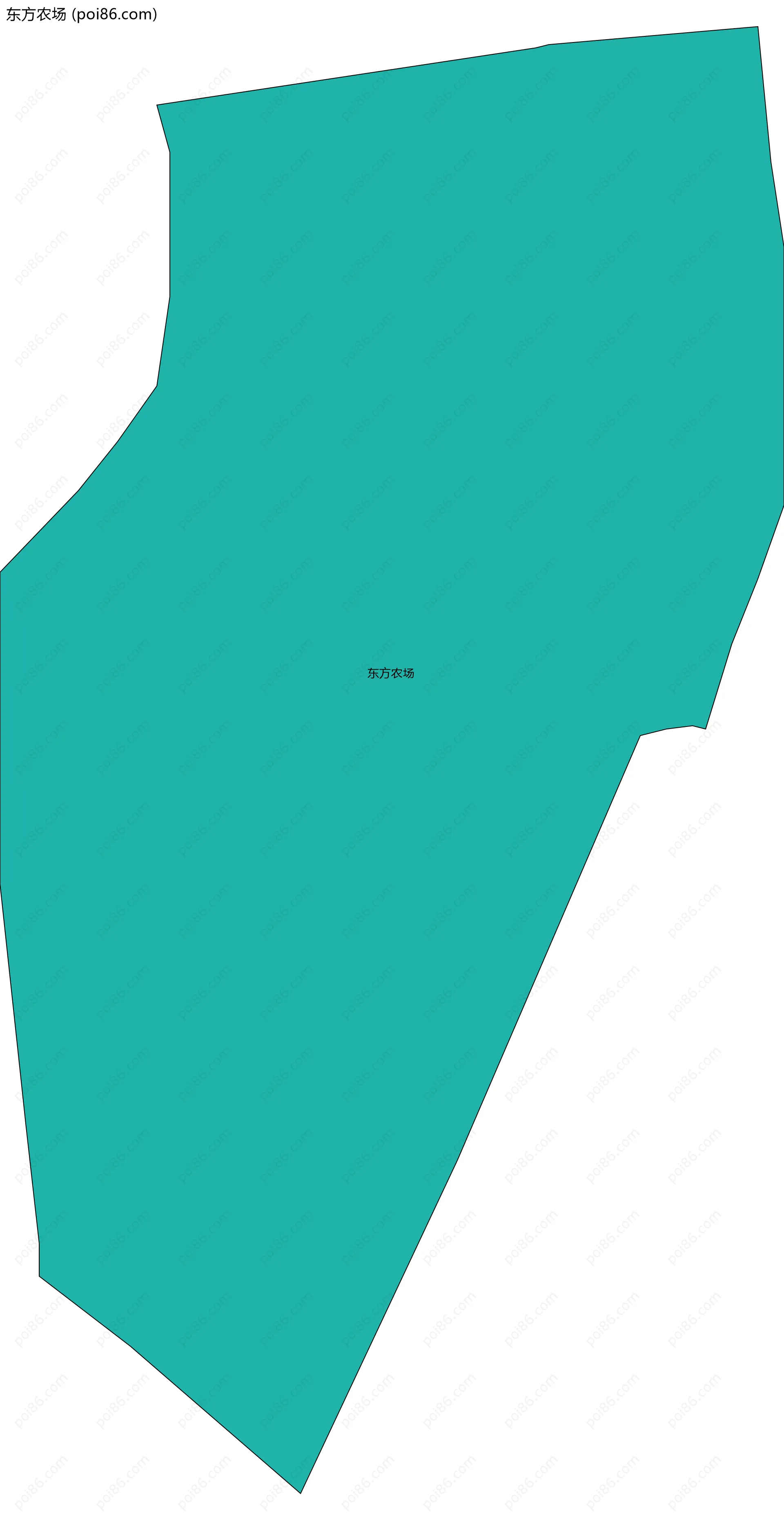 东方农场边界地图