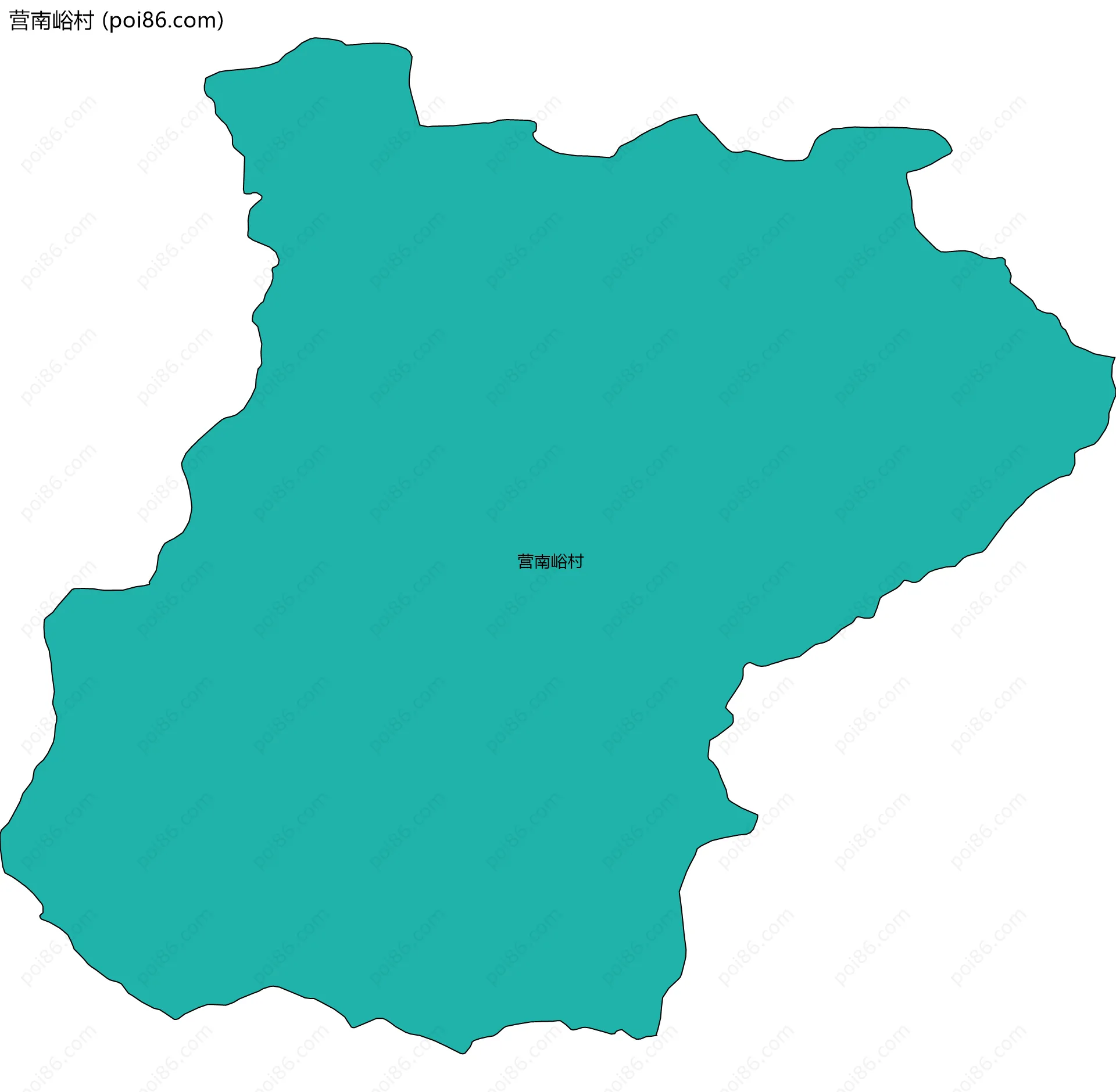 营南峪村边界地图